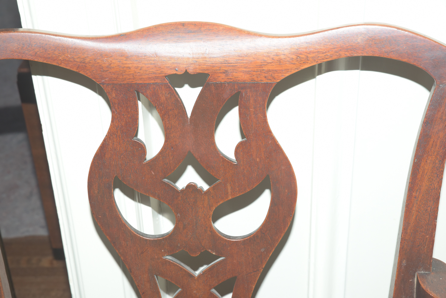 Mixed Set of Vintage Chippendale Style Dining Chairs