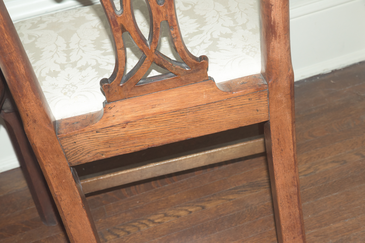 Mixed Set of Vintage Chippendale Style Dining Chairs