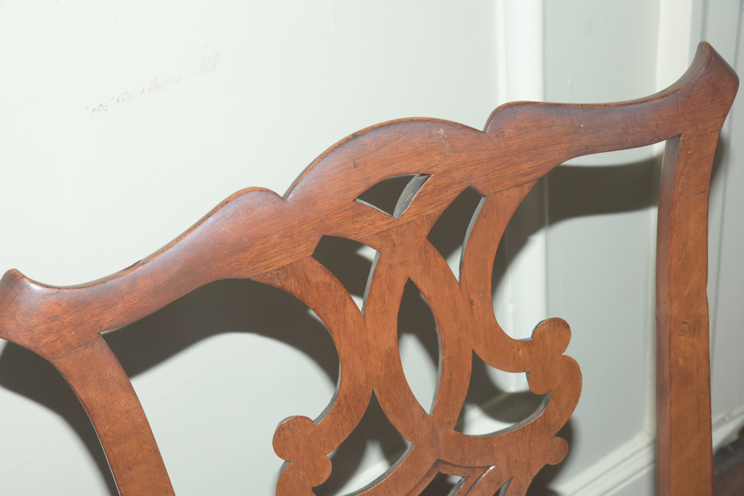 Mixed Set of Vintage Chippendale Style Dining Chairs