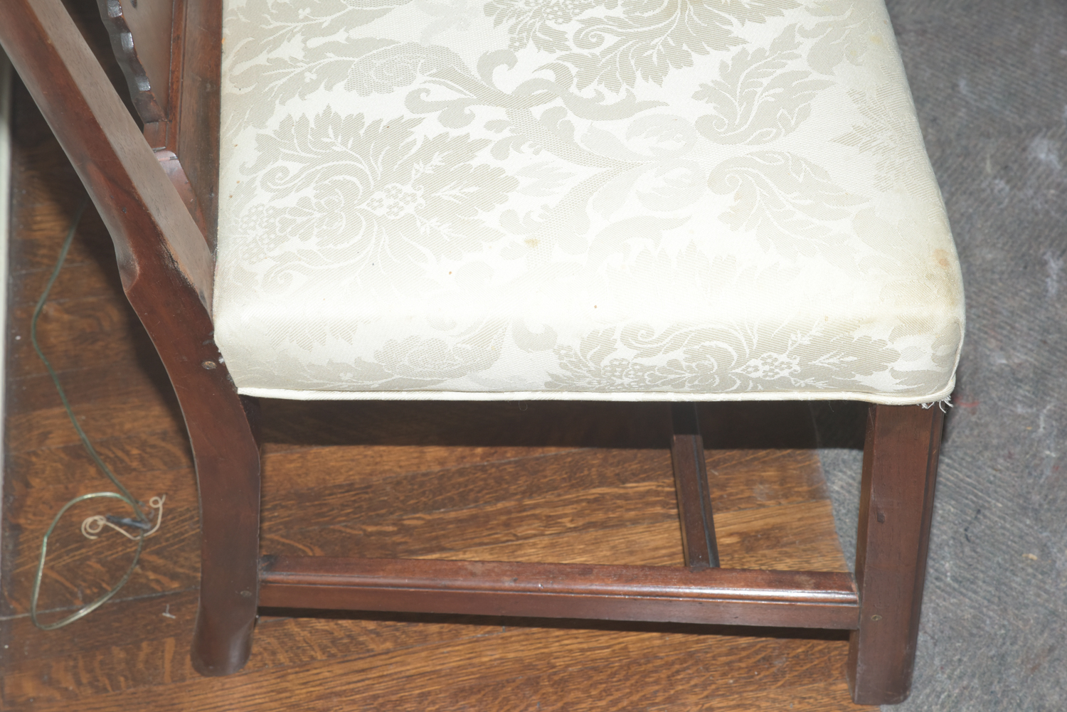 Mixed Set of Vintage Chippendale Style Dining Chairs
