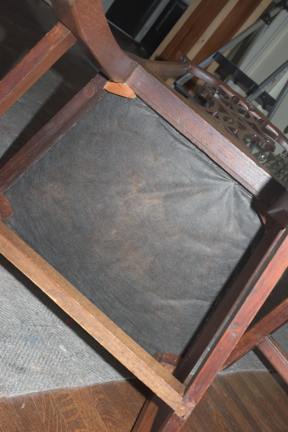 Mixed Set of Vintage Chippendale Style Dining Chairs