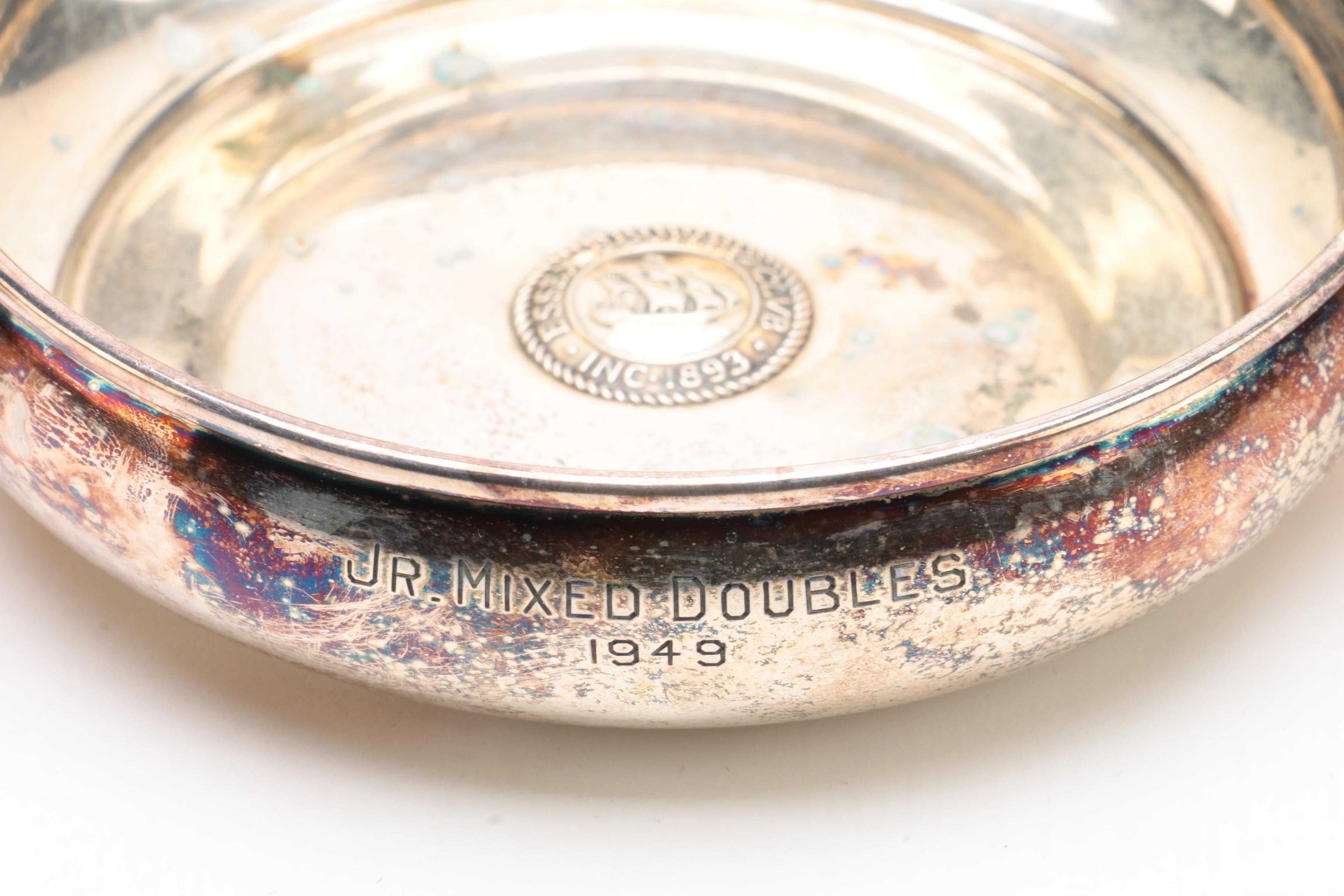 International Silver Co. "Castleton" Silver Plate Tray with Other Serveware