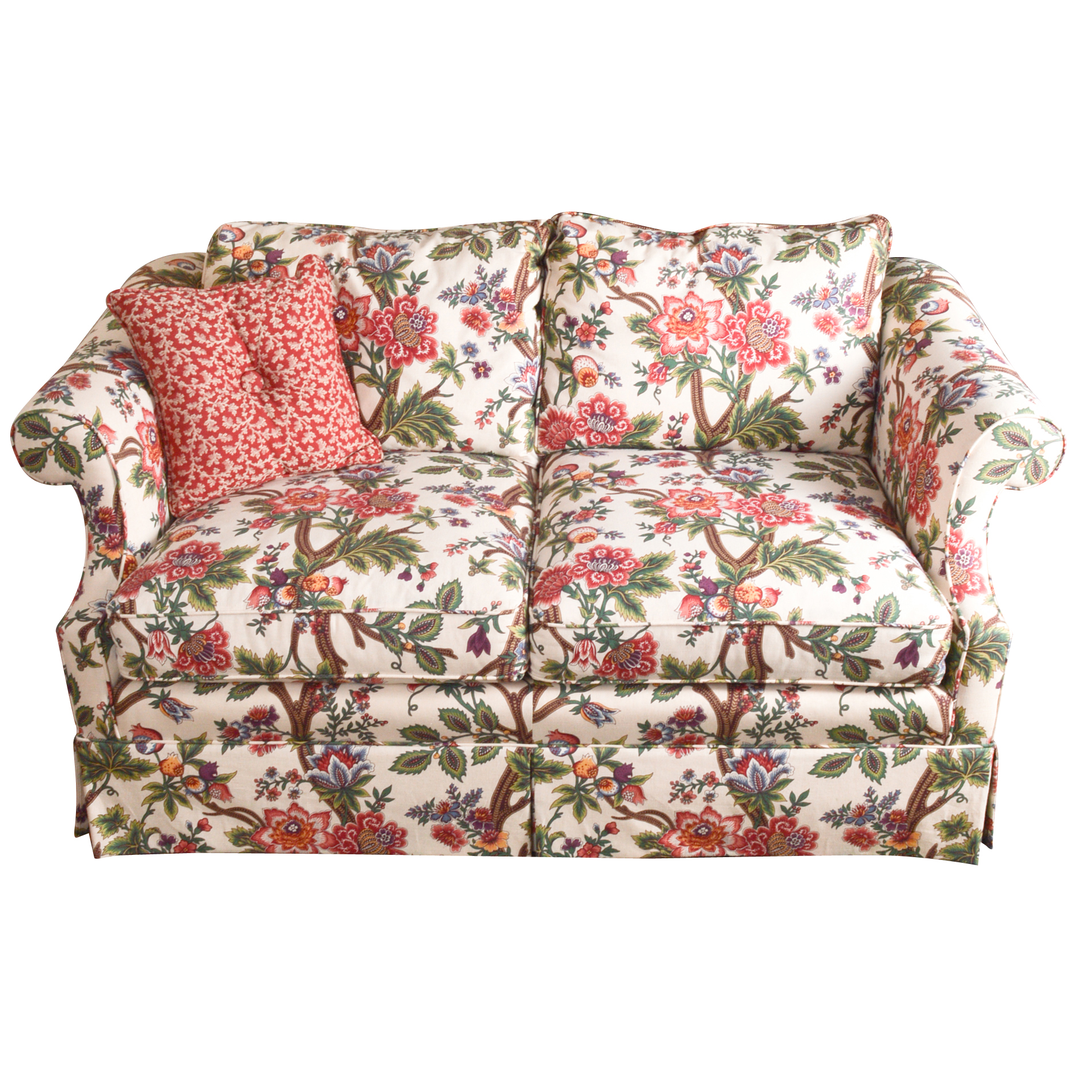 Century Furniture Floral Chintz Love Seat