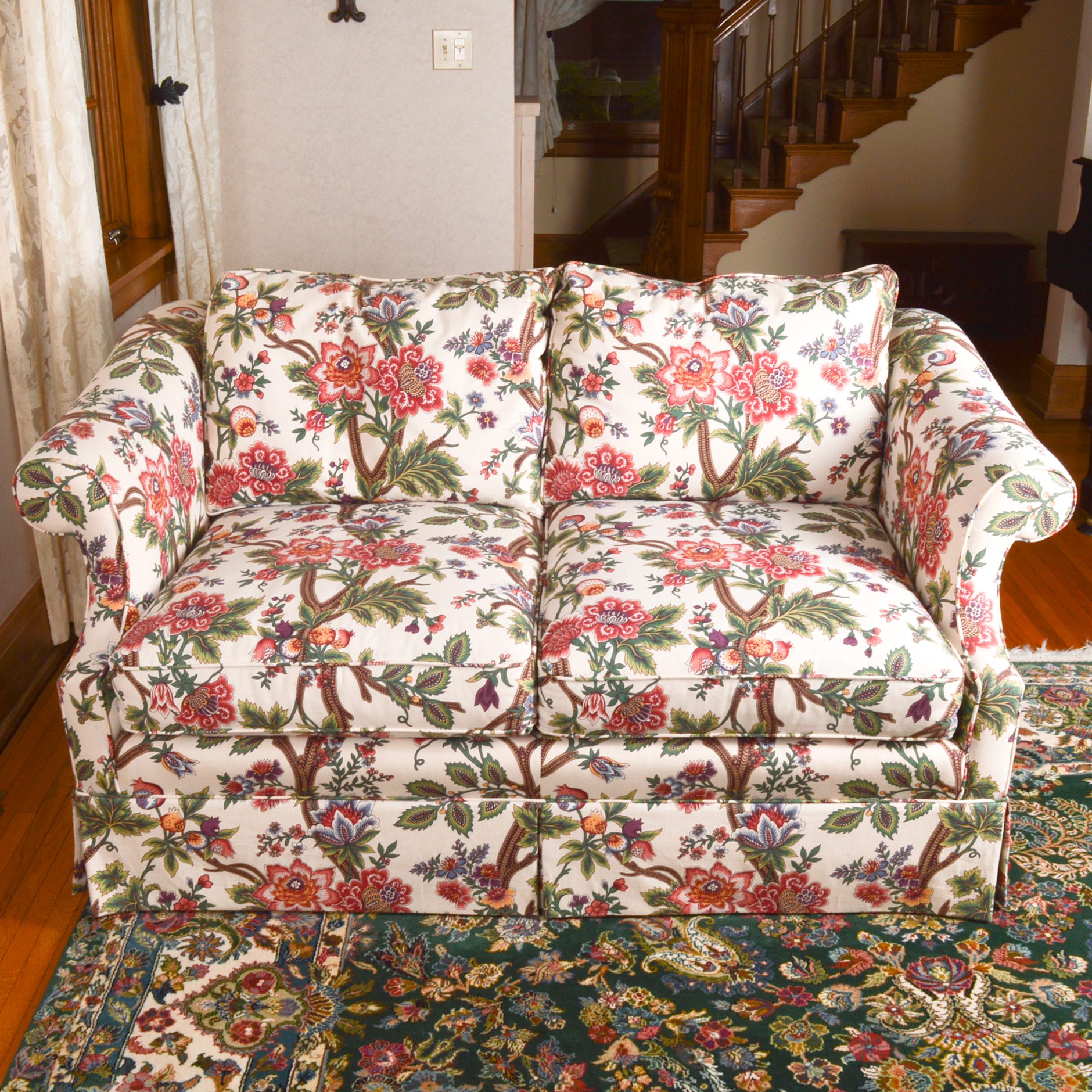 Century Furniture Floral Chintz Love Seat