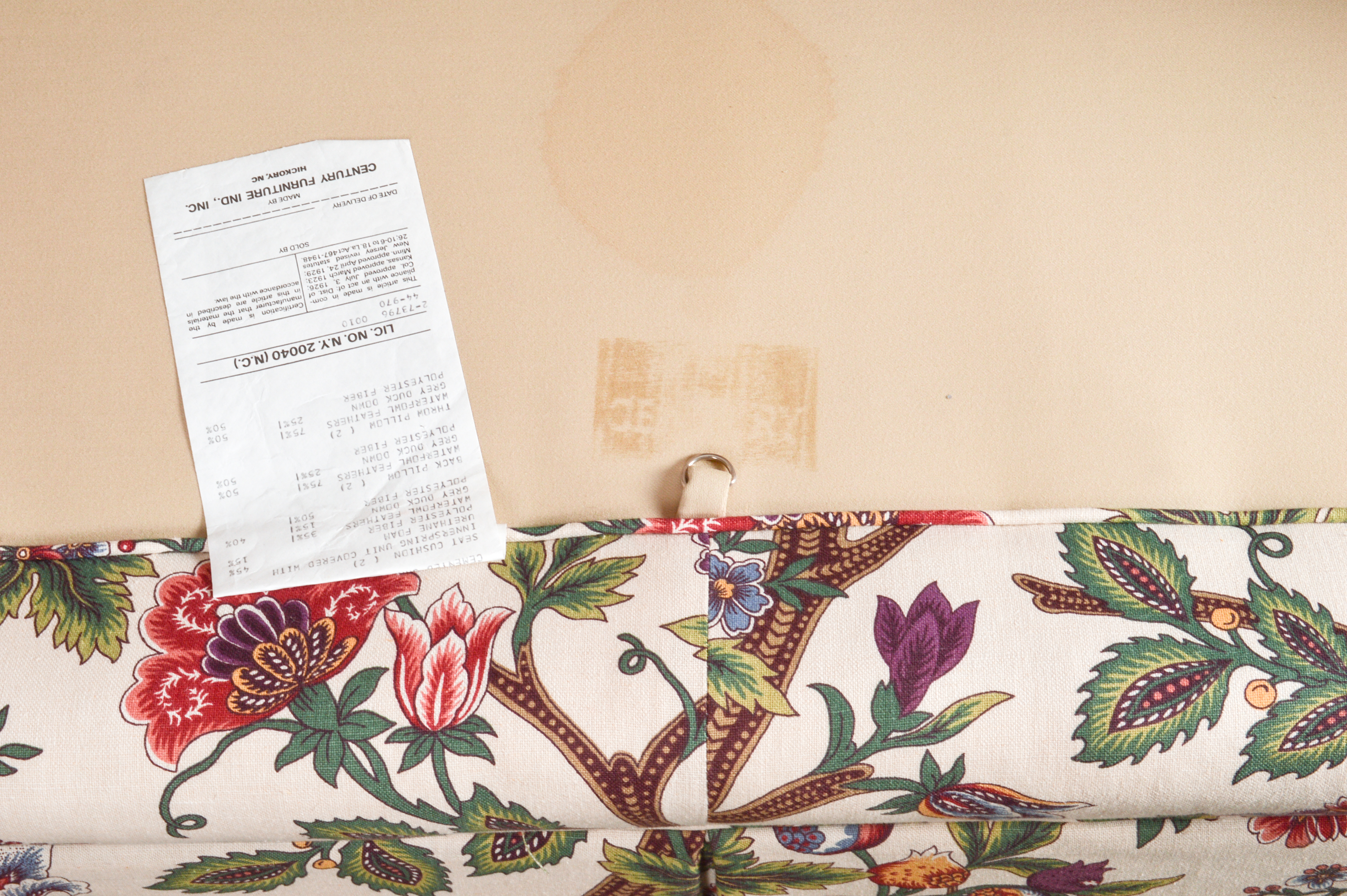 Century Furniture Floral Chintz Love Seat