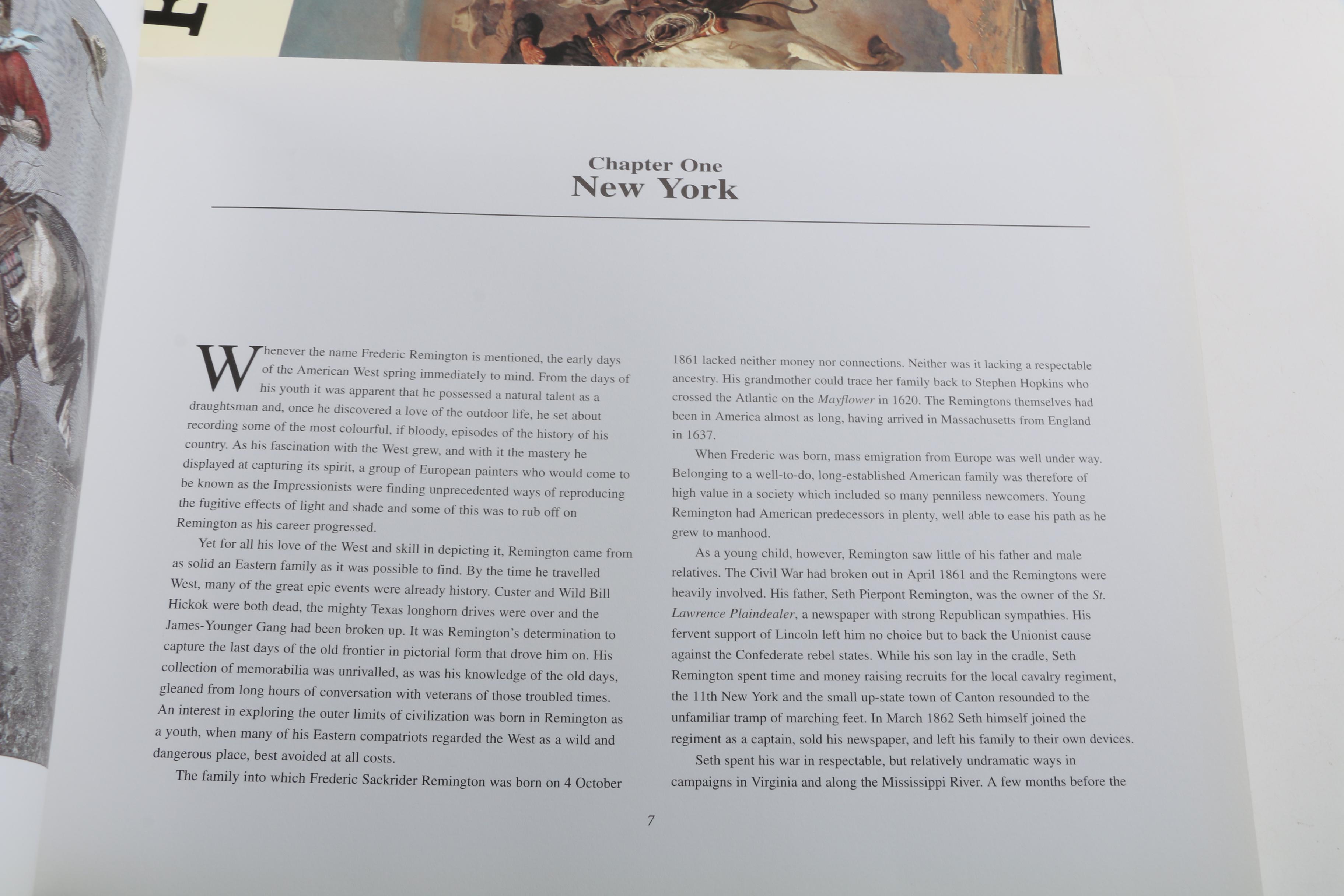 Frederic Remington Art Books Including "Frederic Remington's Own West"