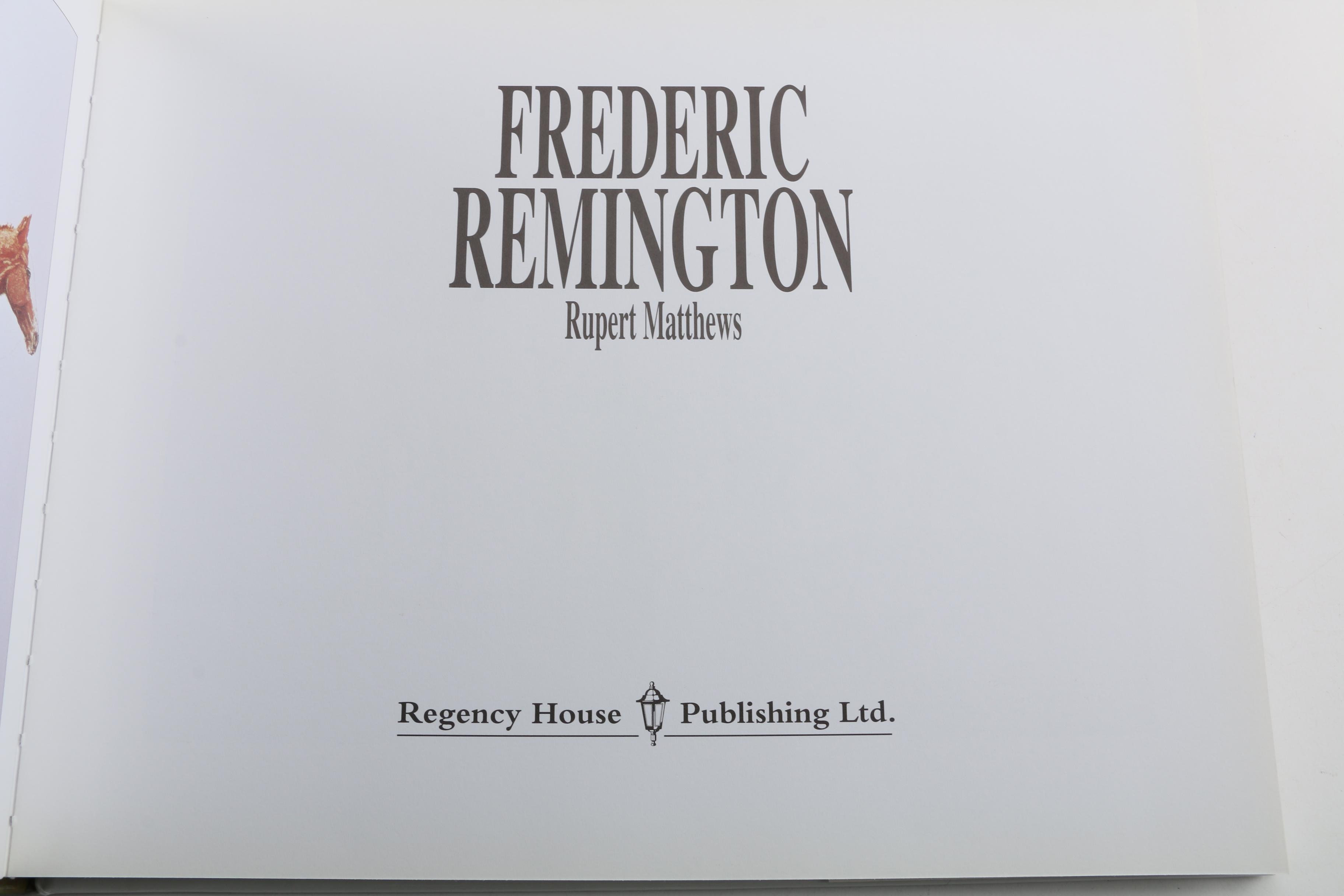 Frederic Remington Art Books Including "Frederic Remington's Own West"