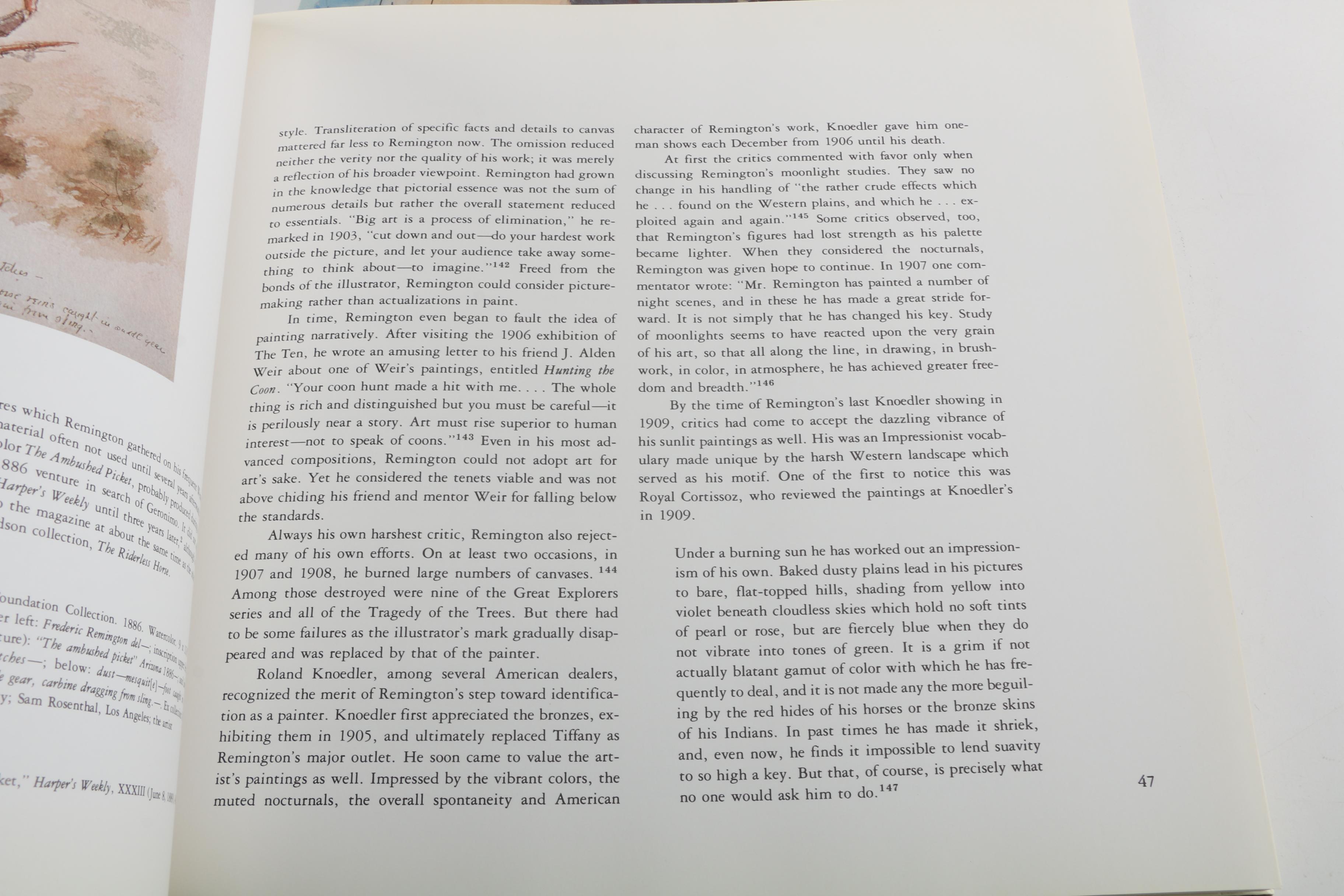 Frederic Remington Art Books Including "Frederic Remington's Own West"