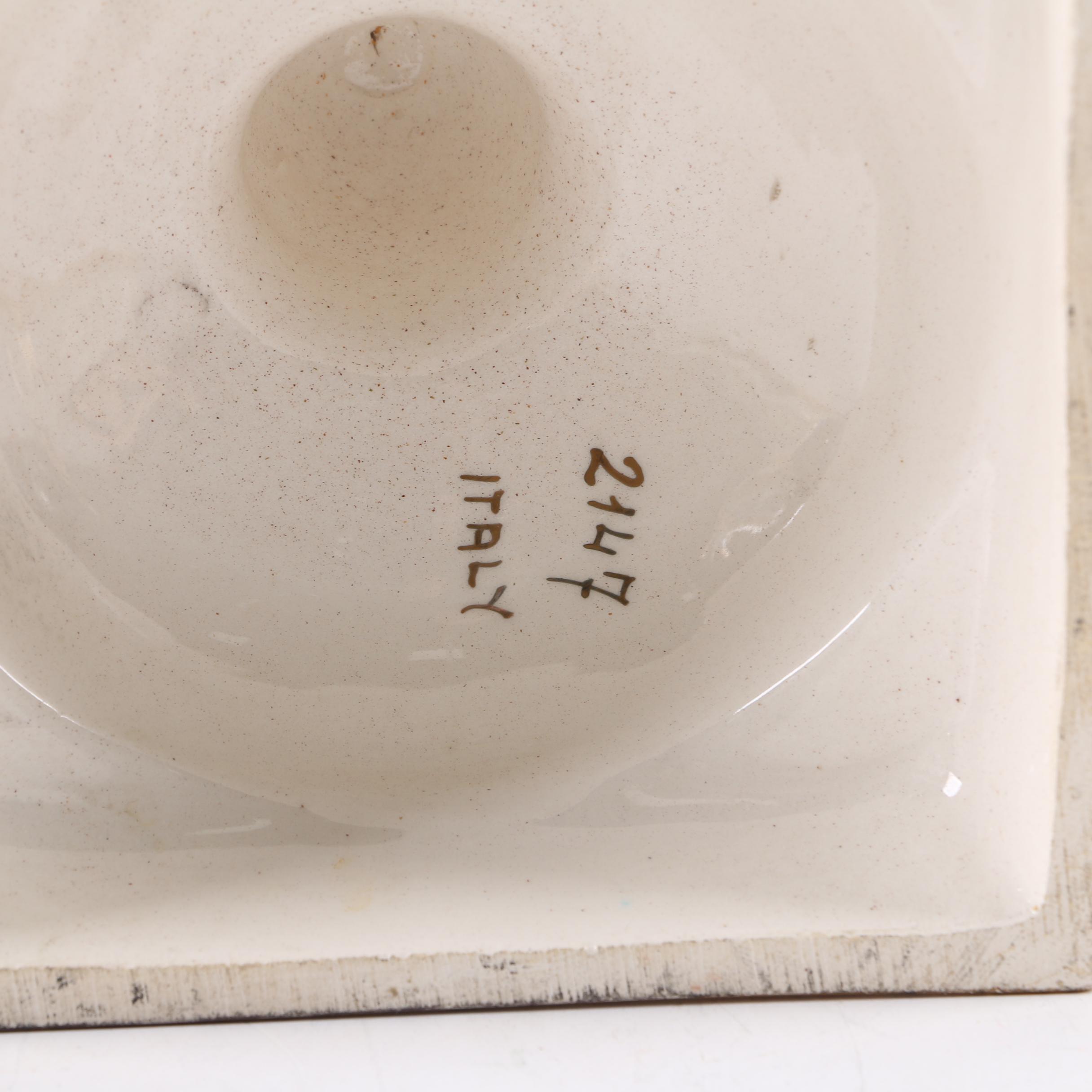 Italian Hand-Painted Ceramic Urns