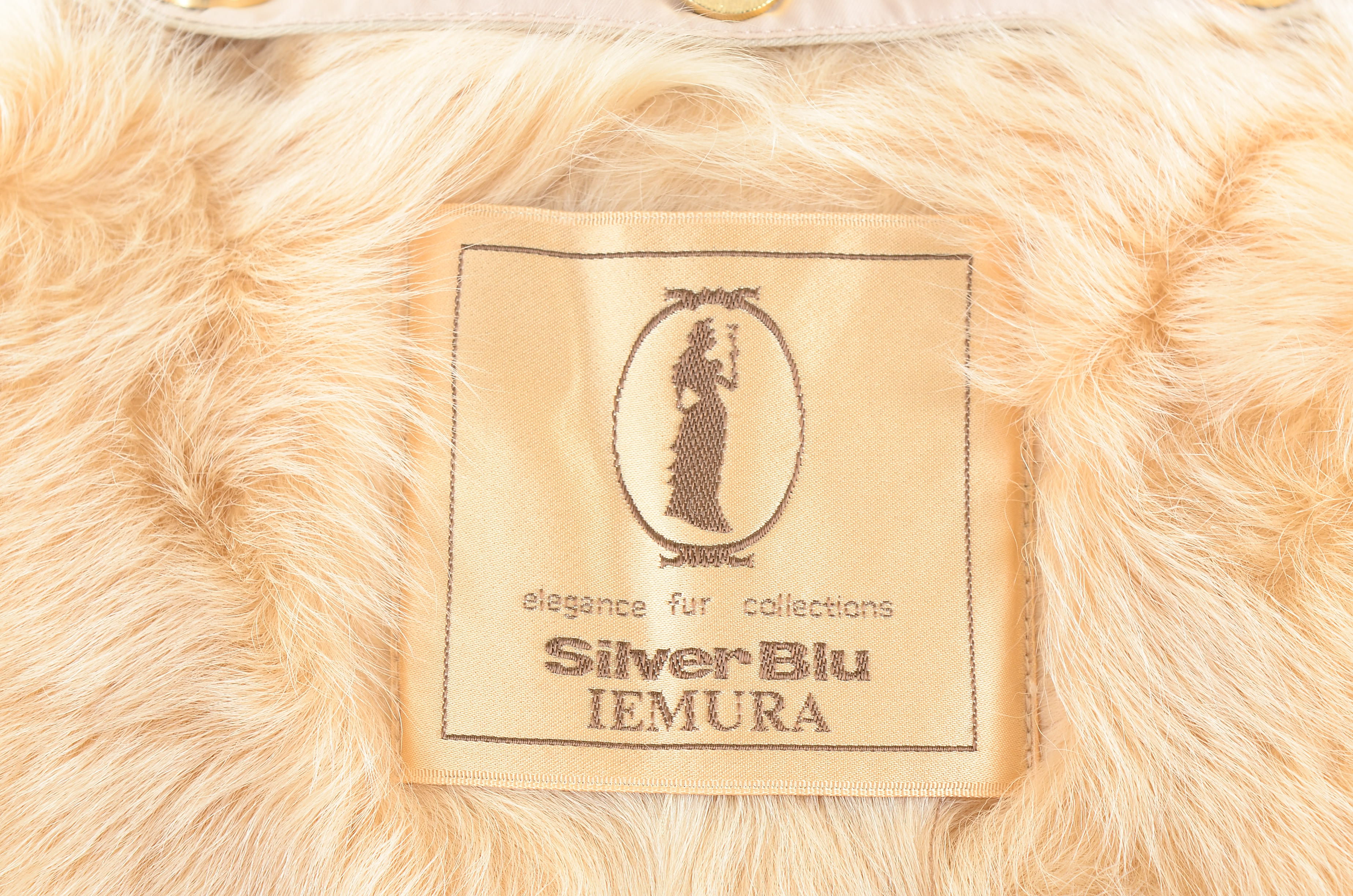 Twill Trenchcoat With Removable Silver Blu Iemura Fur Lining