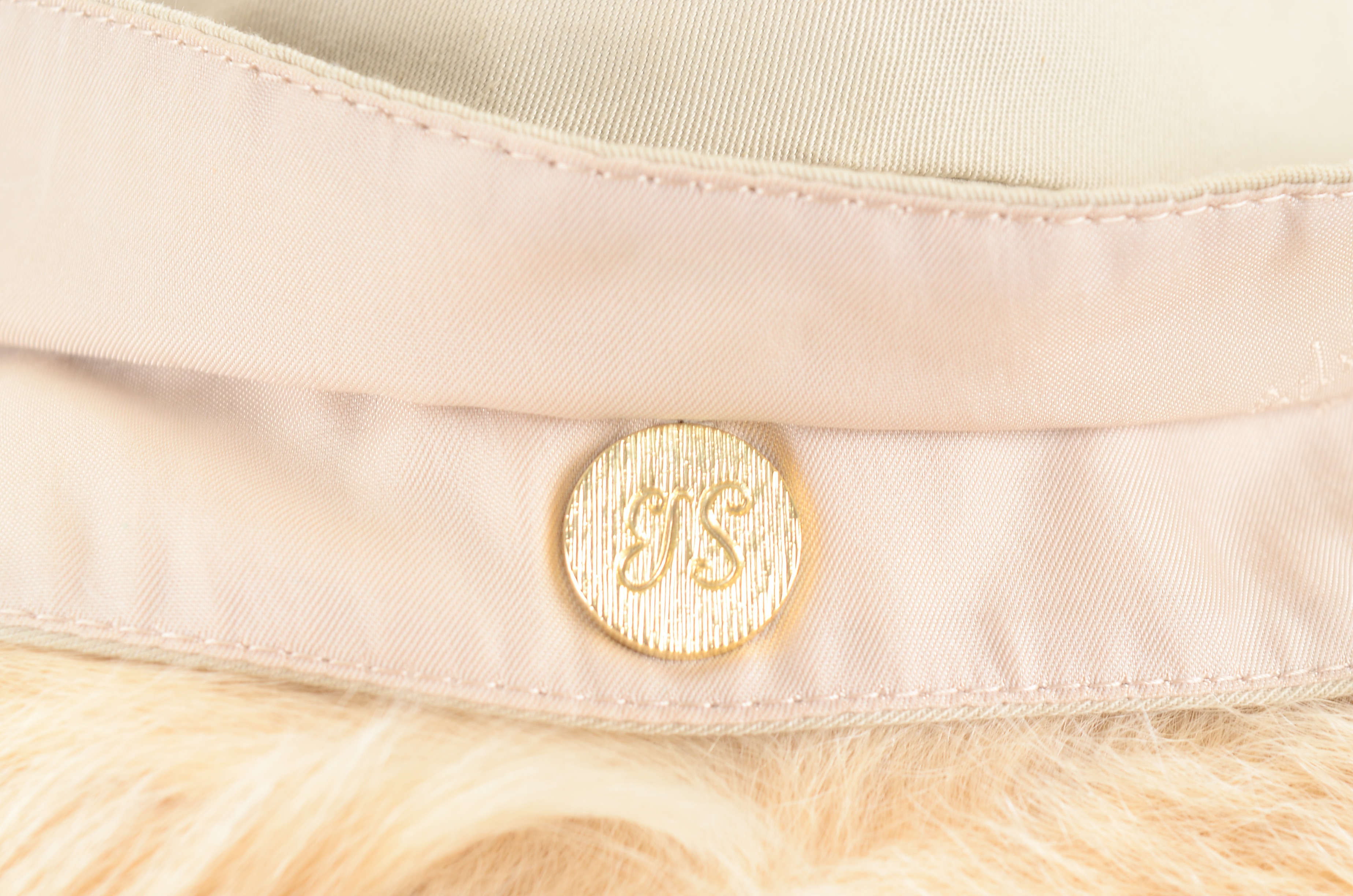 Twill Trenchcoat With Removable Silver Blu Iemura Fur Lining