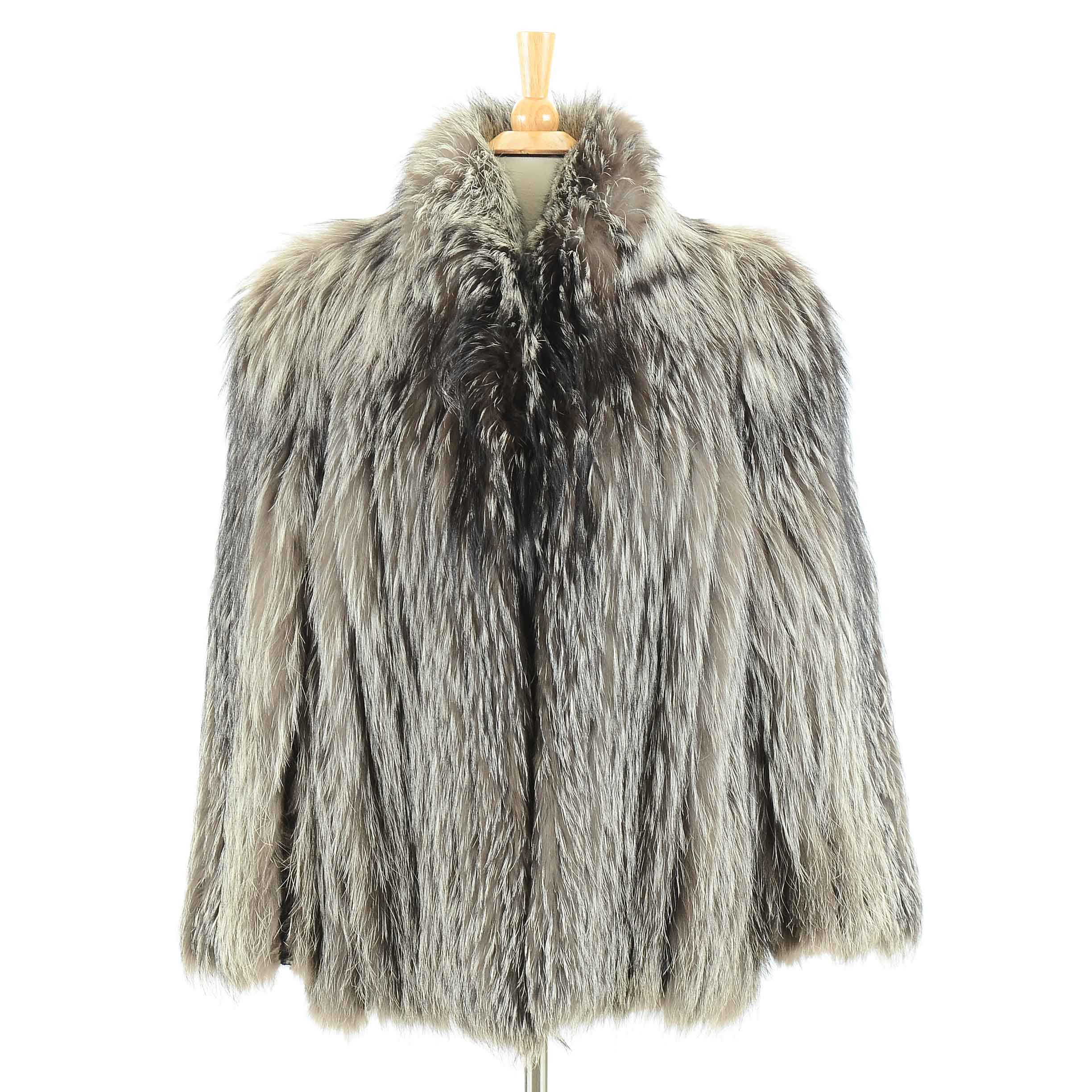 Saga Silver Fox Fur Jacket