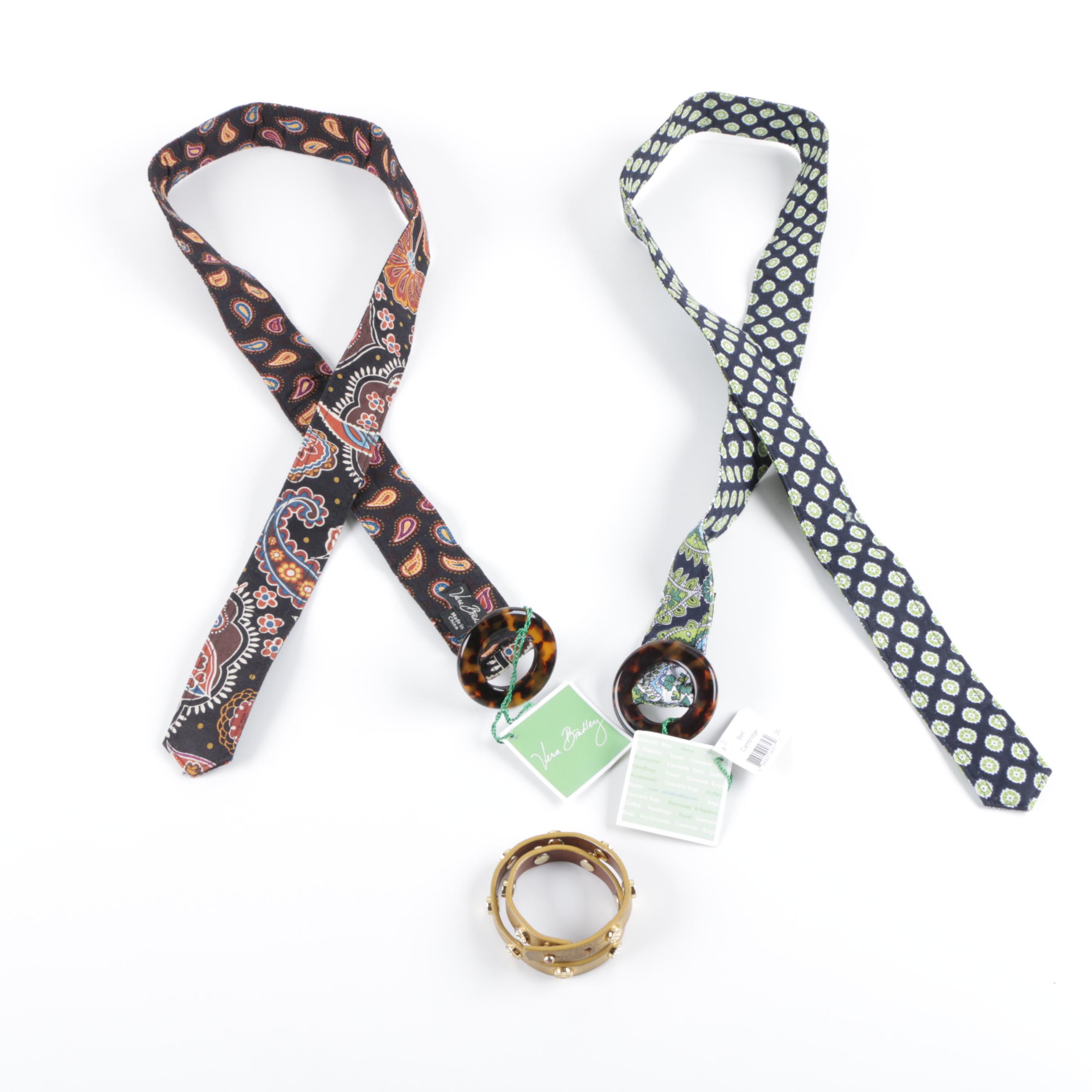 Vera Bradley Belts and Tory Burch Leather Wrap Bracelet