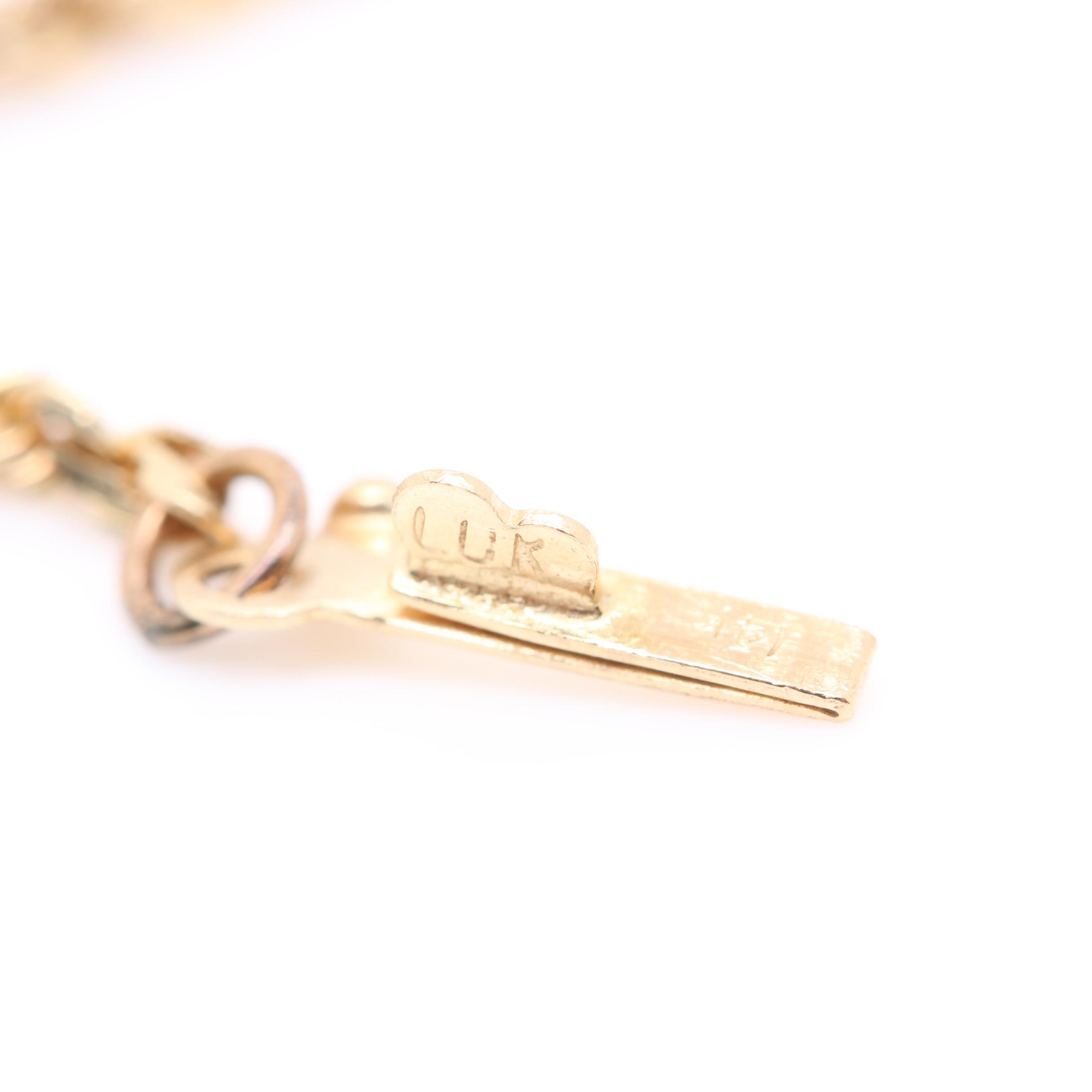 14K Yellow Gold Necklace and Pendant with 1989 $5 American Eagle Gold Coin