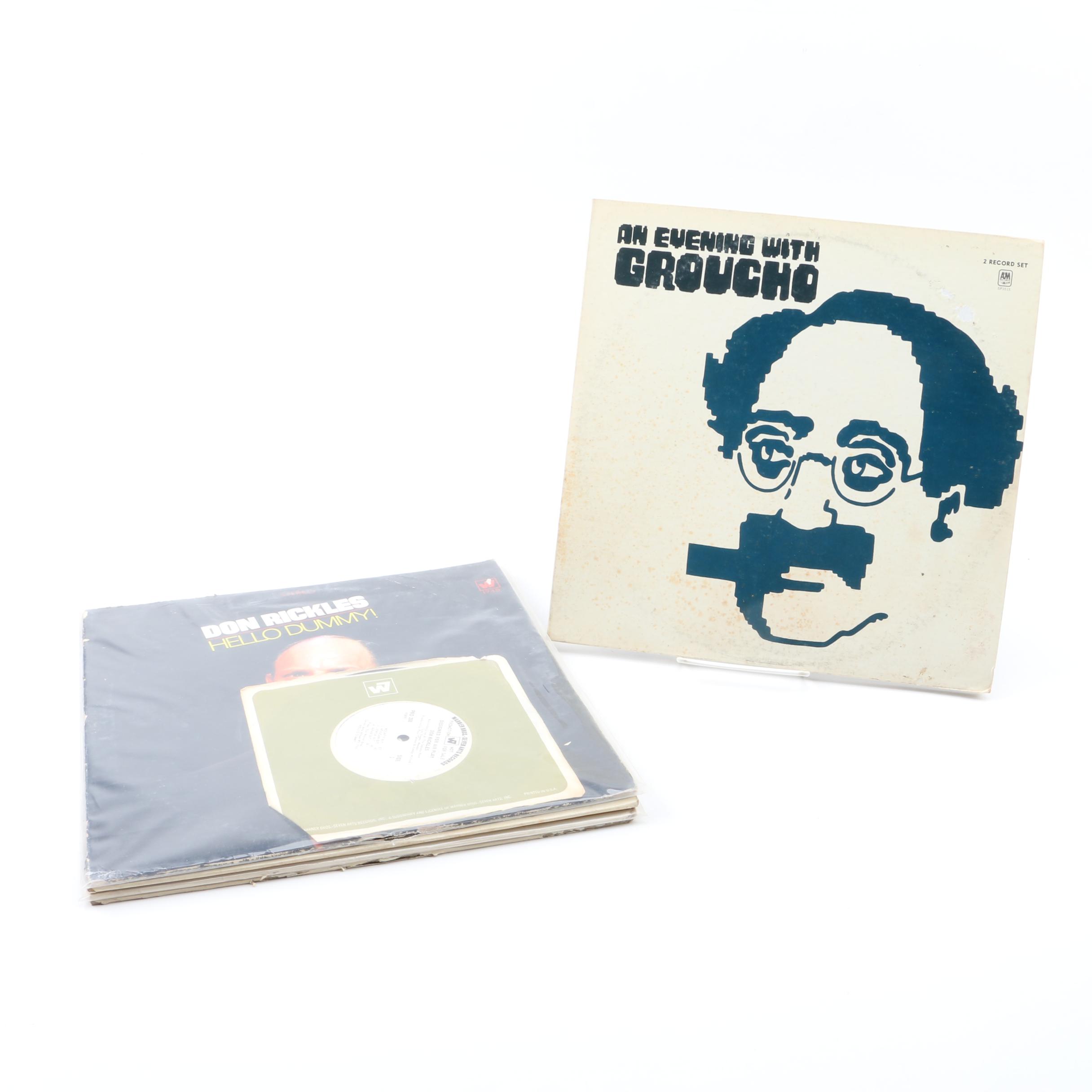 Comedy Records Including Don Rickles and Groucho Marx