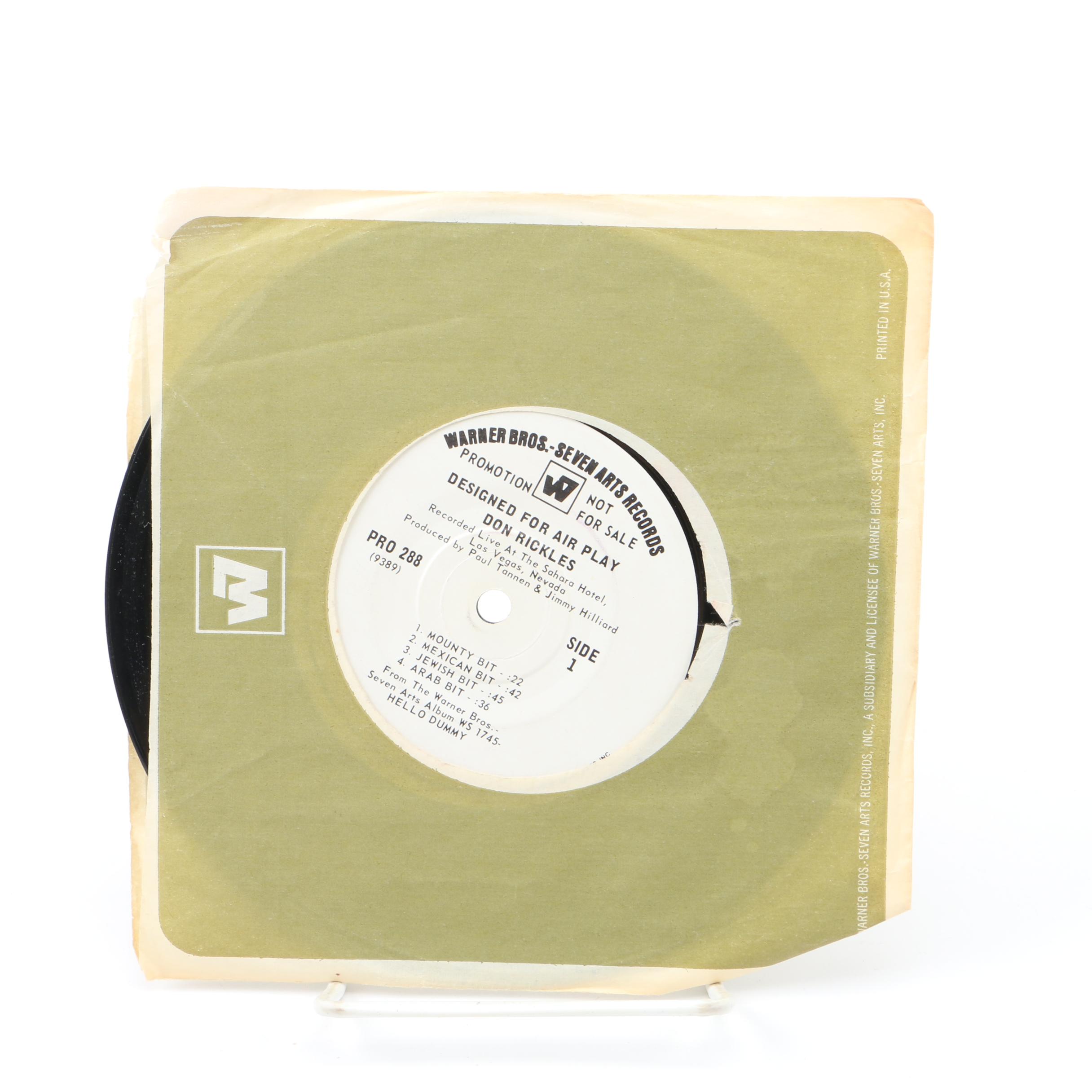 Comedy Records Including Don Rickles and Groucho Marx