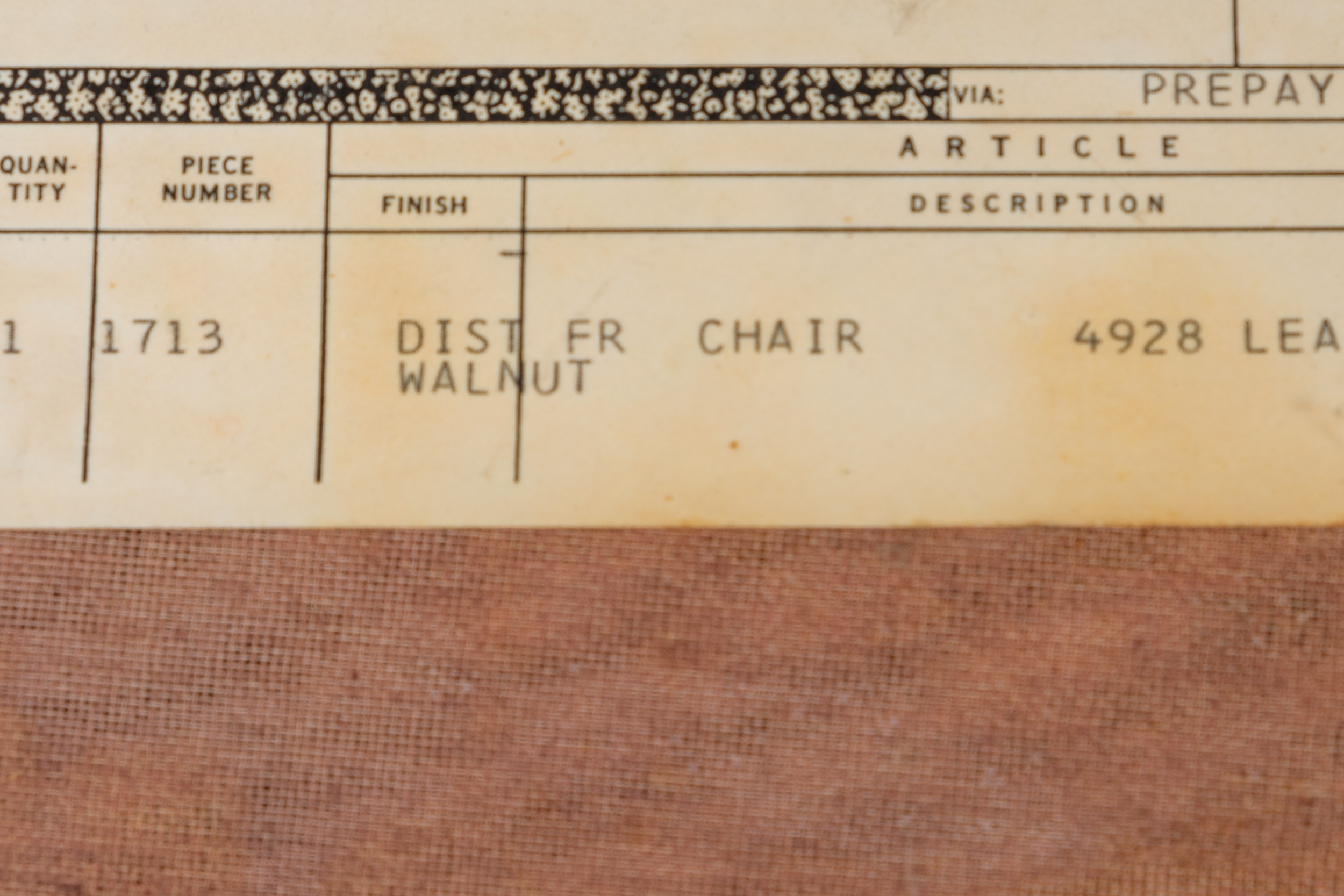 Vintage Leather Armchair and Ottoman by Hickory Chair Company