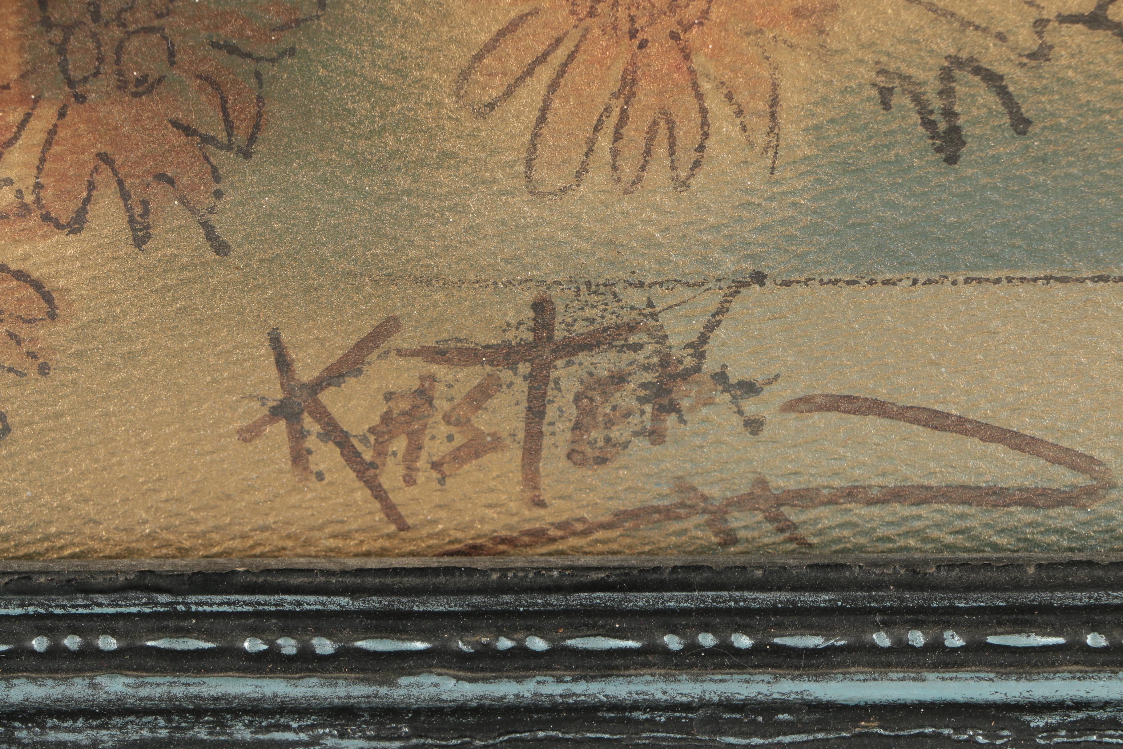 Robert Kaster Airbrush Painting "Content of Man"