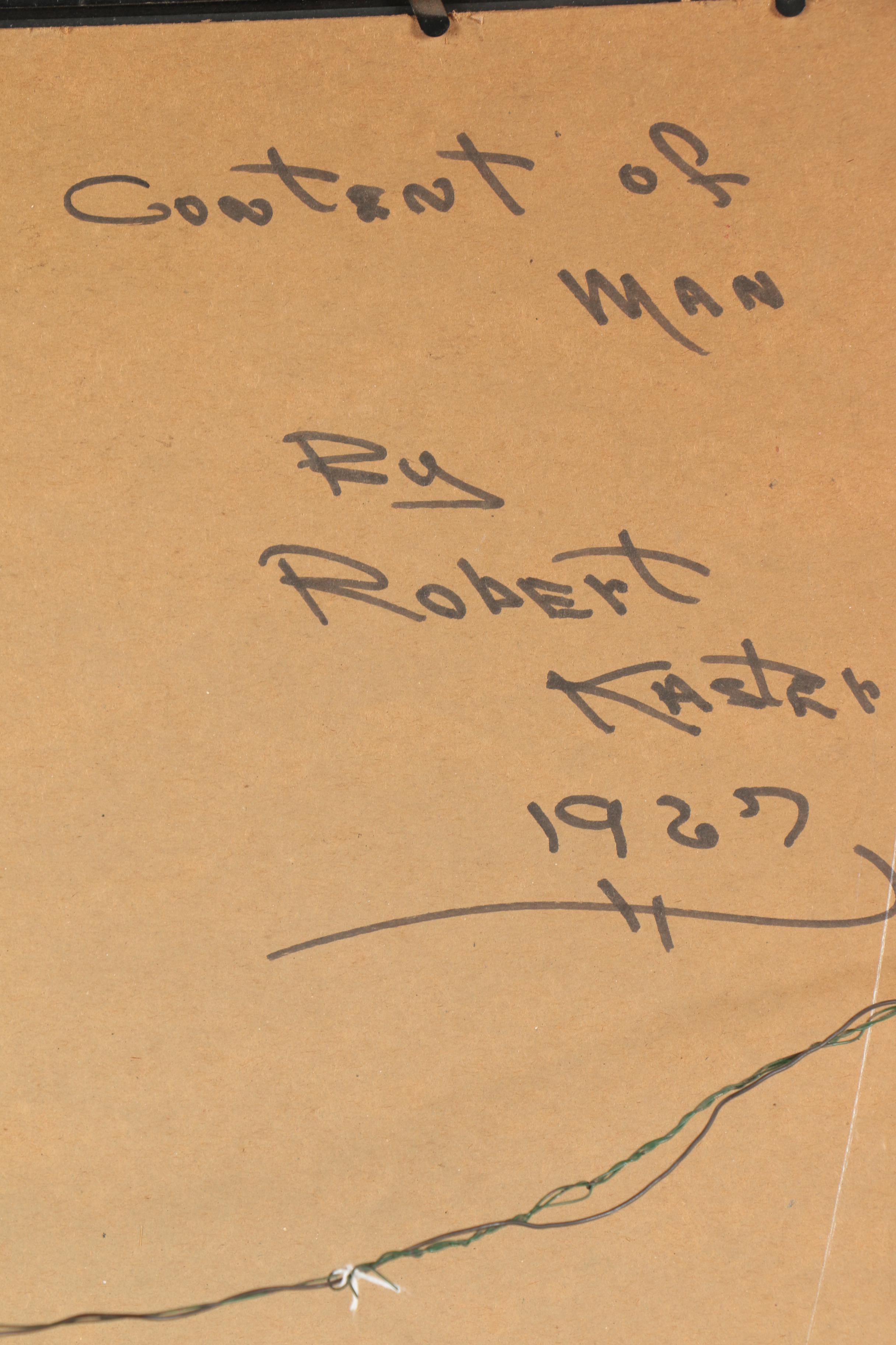 Robert Kaster Airbrush Painting "Content of Man"