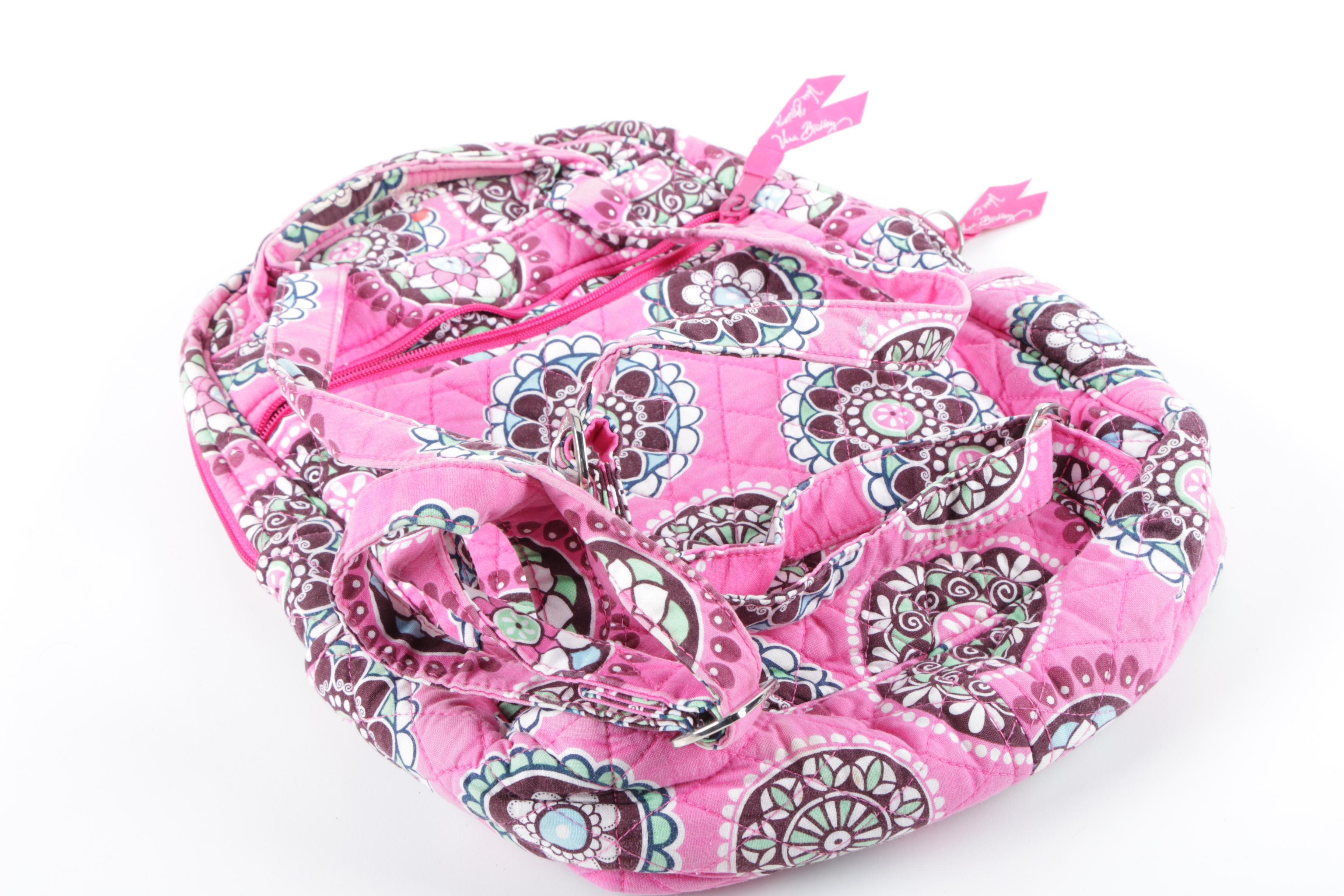 Vera Bradley “Pink Cupcakes” Backpack Purse and Paperchase Tote Bag