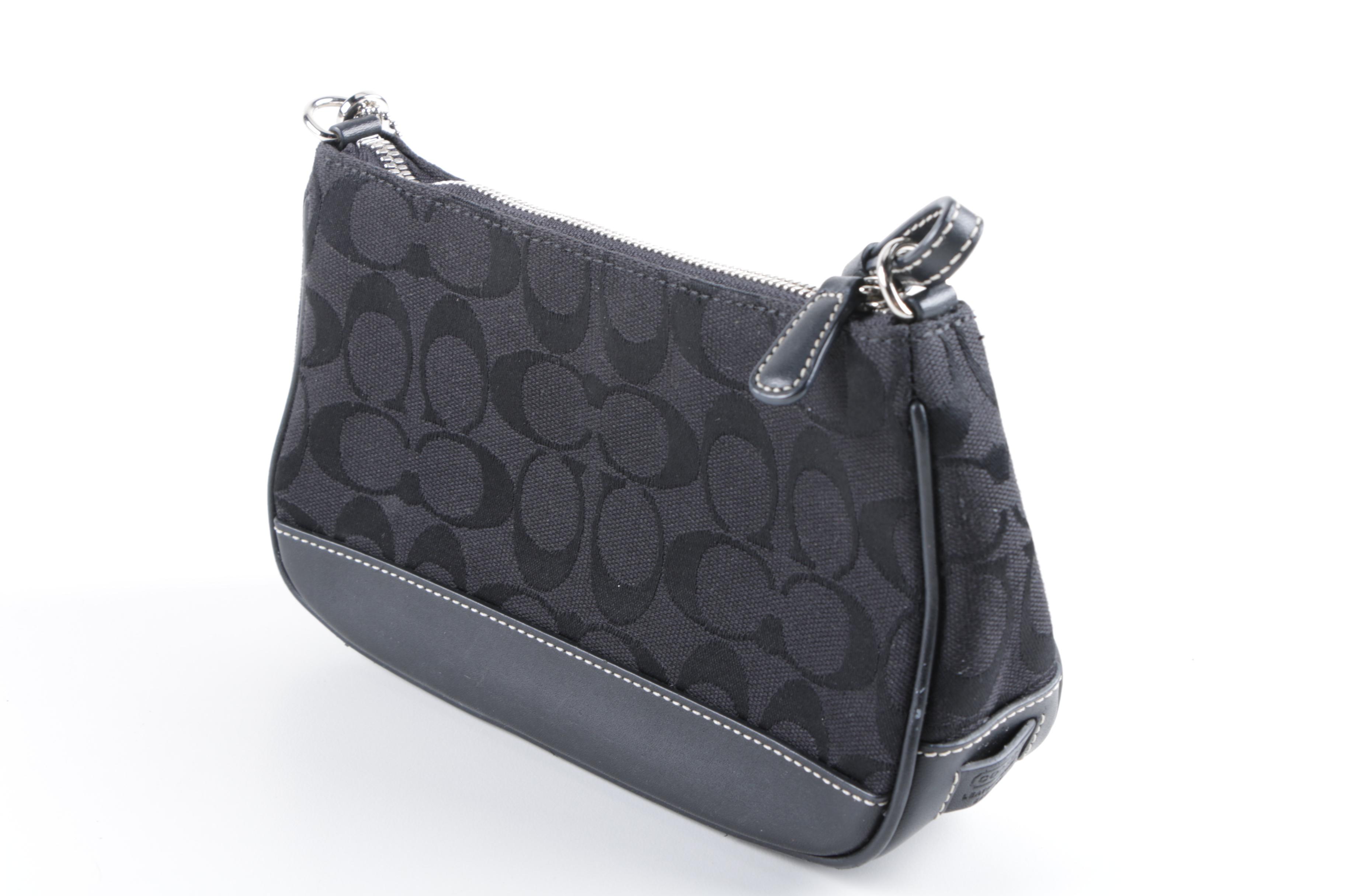 Coach Signature Demi Pouch Baguette Handbag