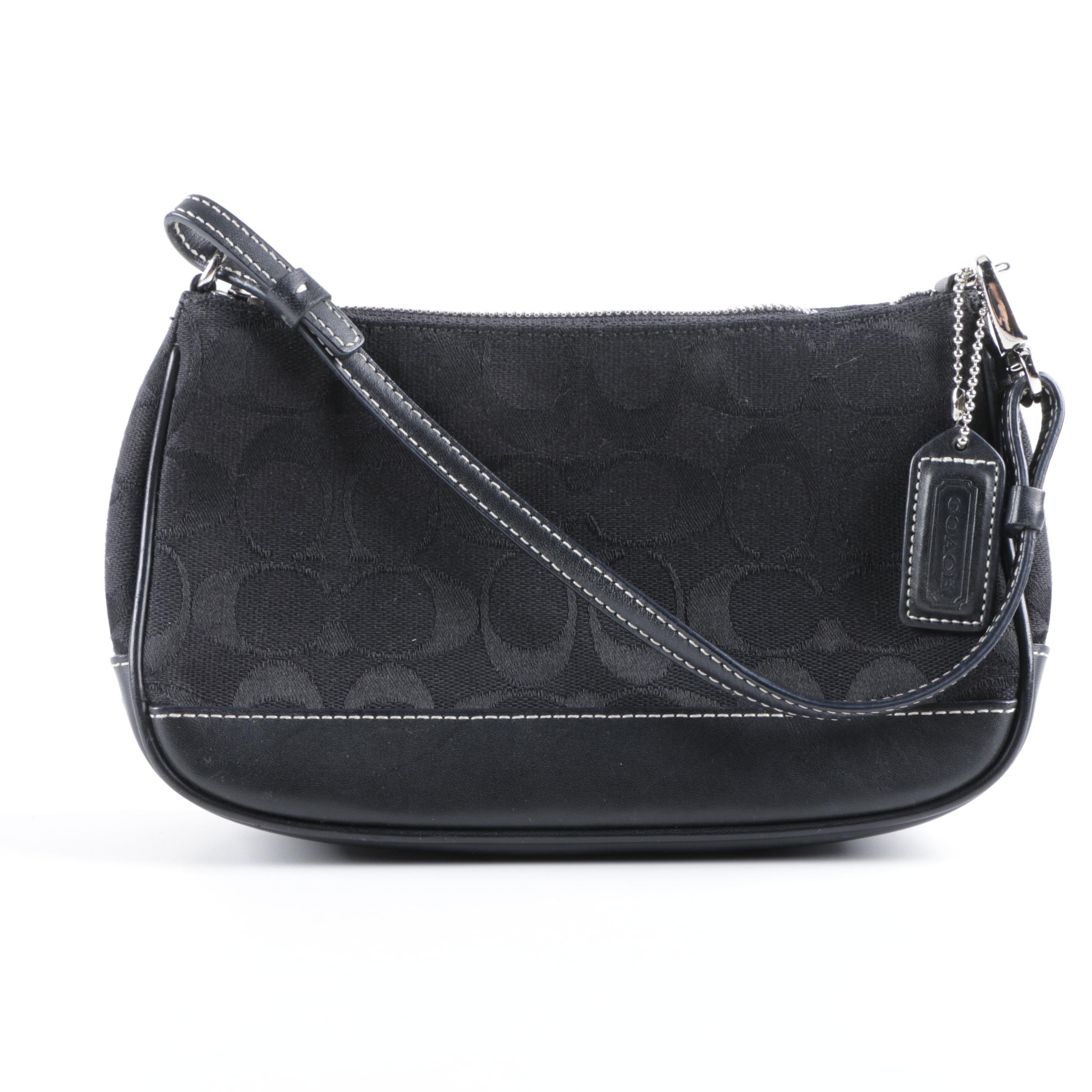 Coach Signature Demi Pouch Baguette Handbag