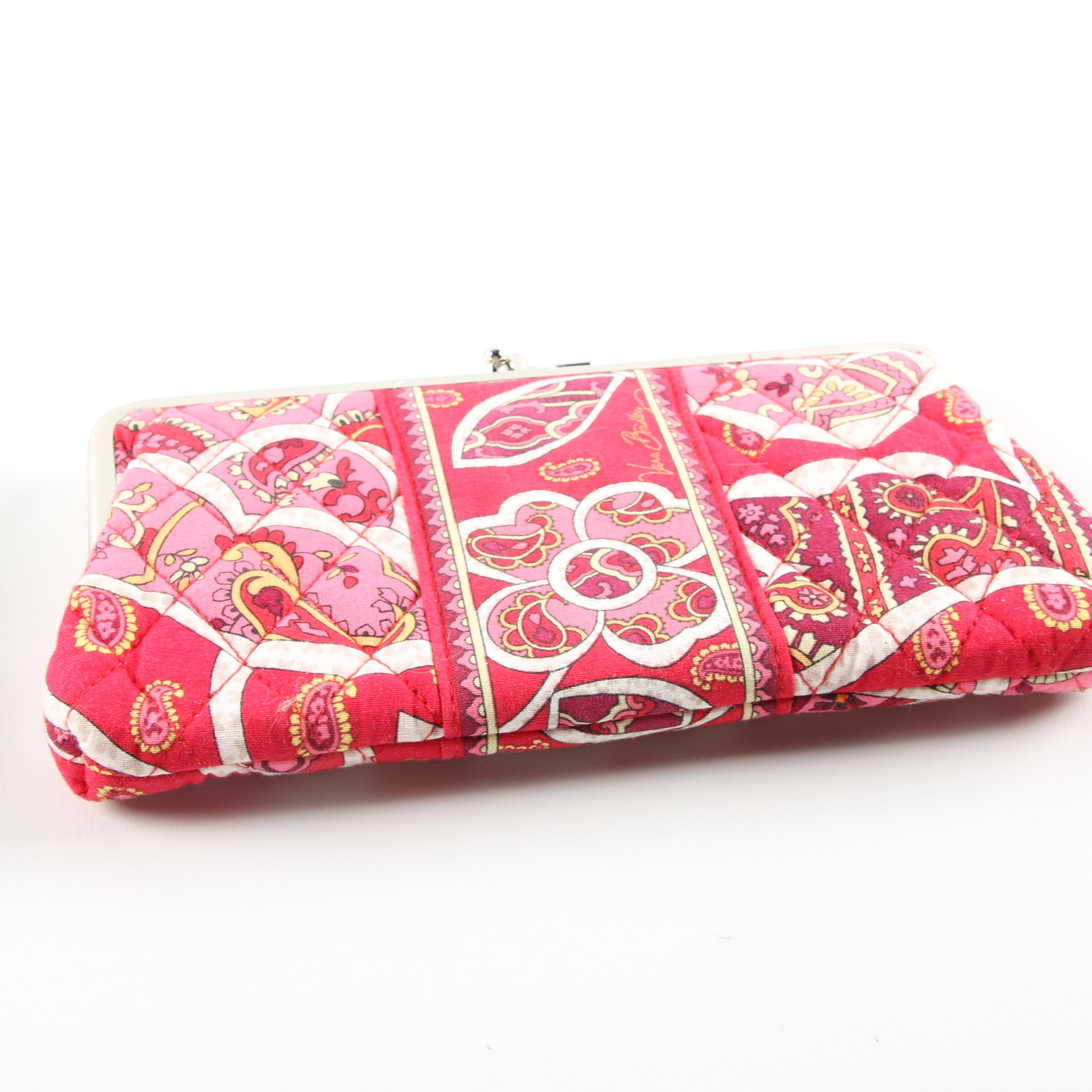 Vera Bradley "English Meadow" Wallet and "Rosy Posy" Change Purse