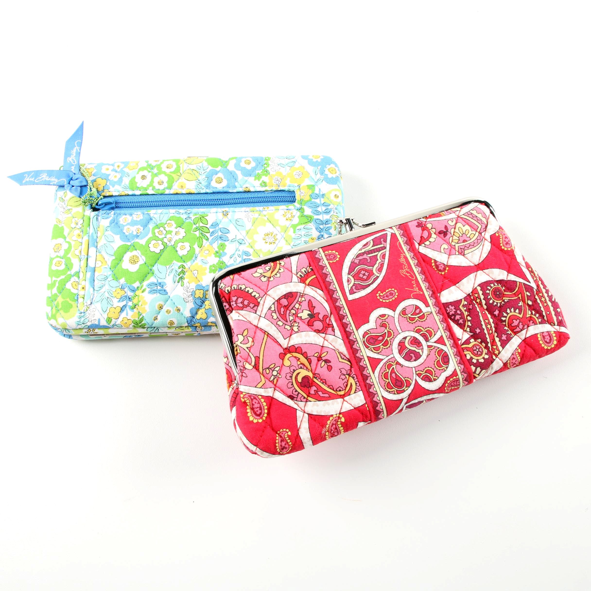 Vera Bradley "English Meadow" Wallet and "Rosy Posy" Change Purse