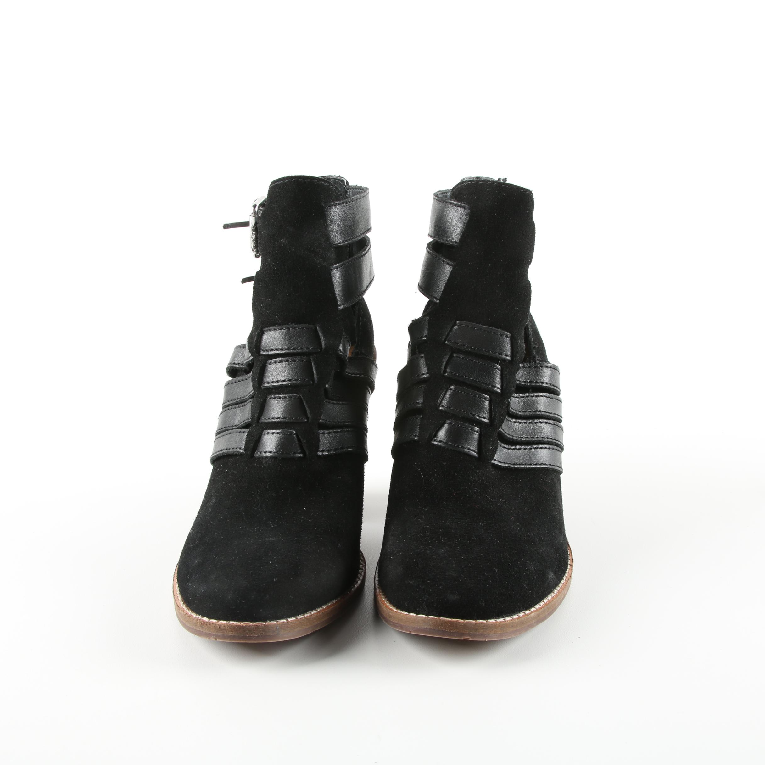 Women's Dolce Vita Black Suede Ankle Boots