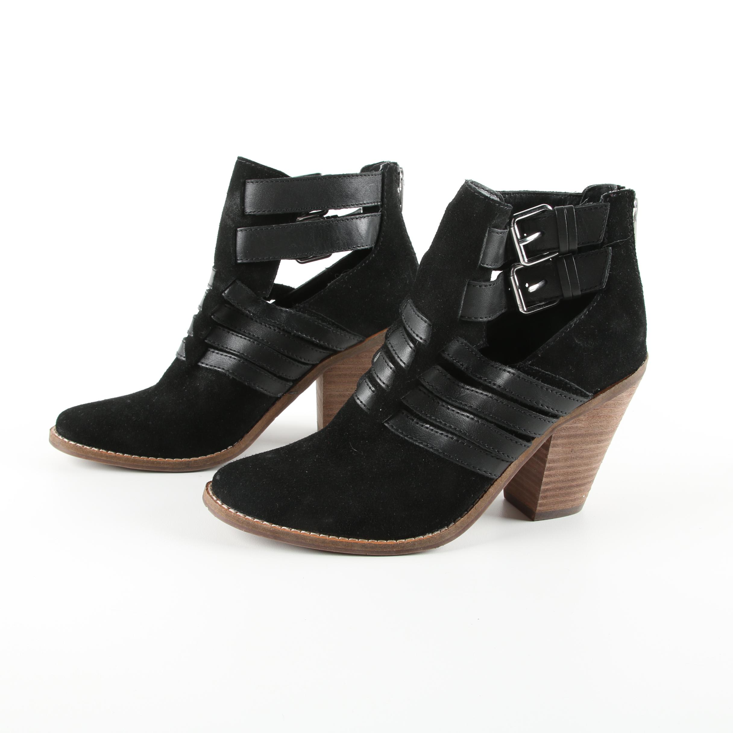 Women's Dolce Vita Black Suede Ankle Boots