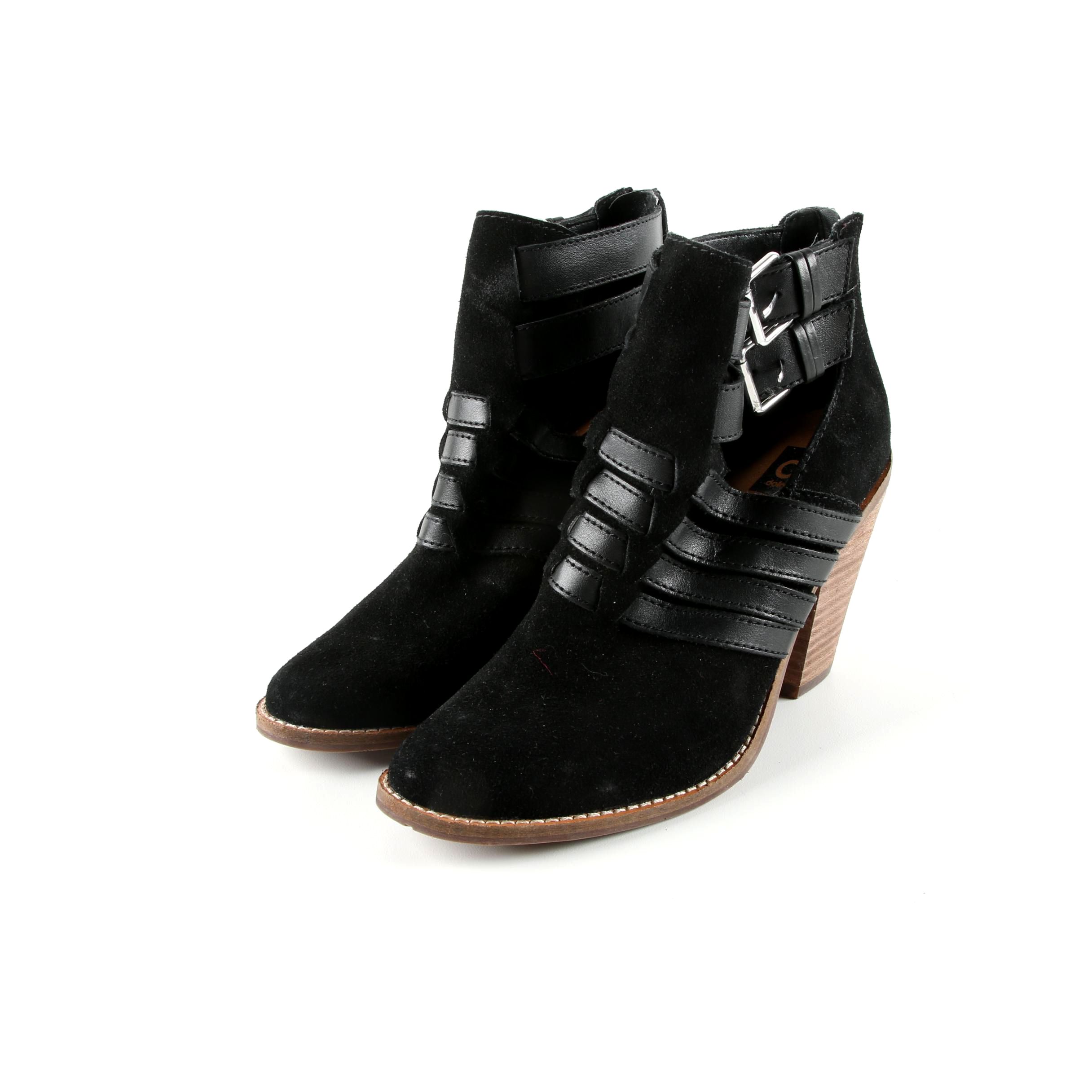 Women's Dolce Vita Black Suede Ankle Boots