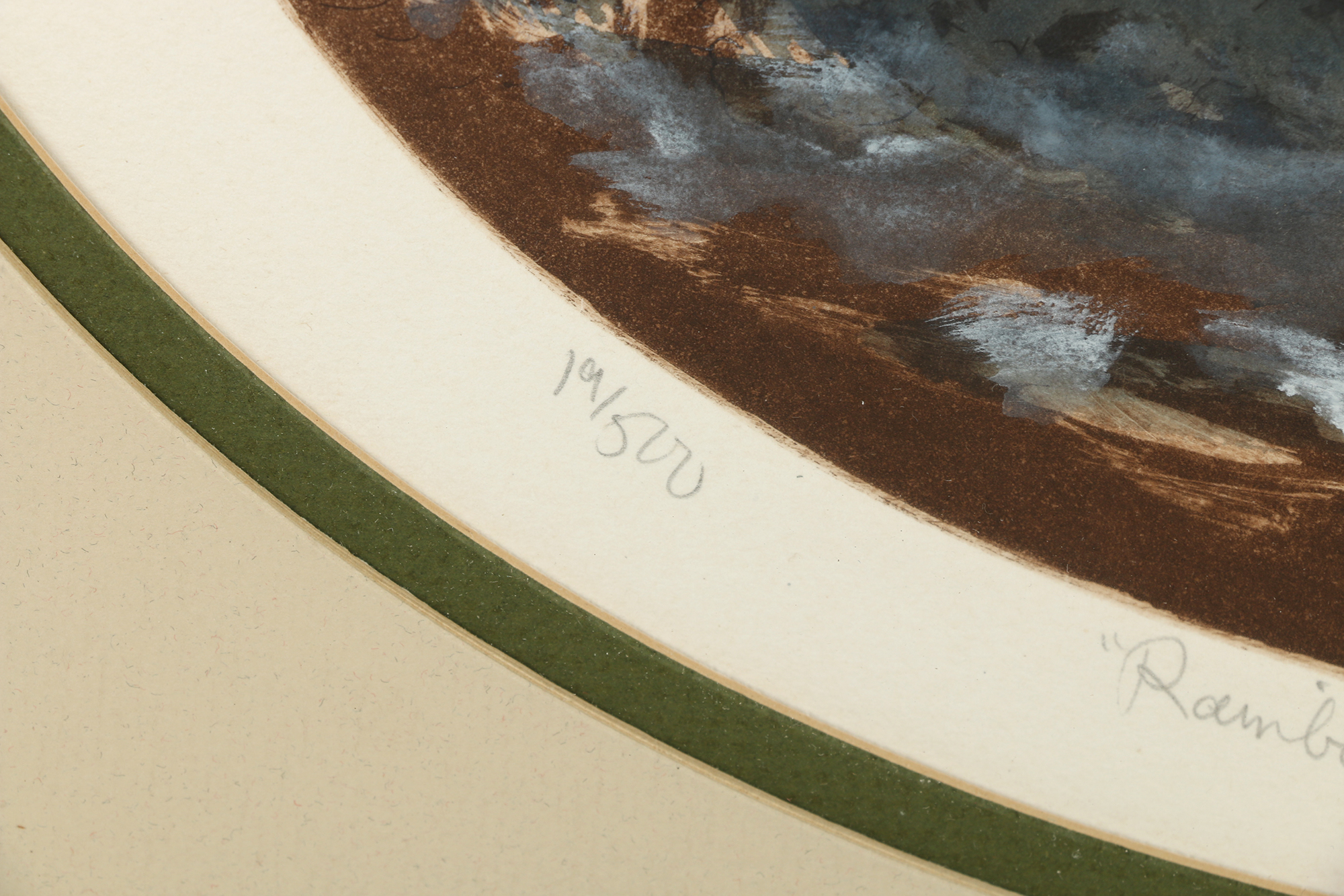 Dianne Krumel Late 20th-Century Etching "Rainbow Trout"