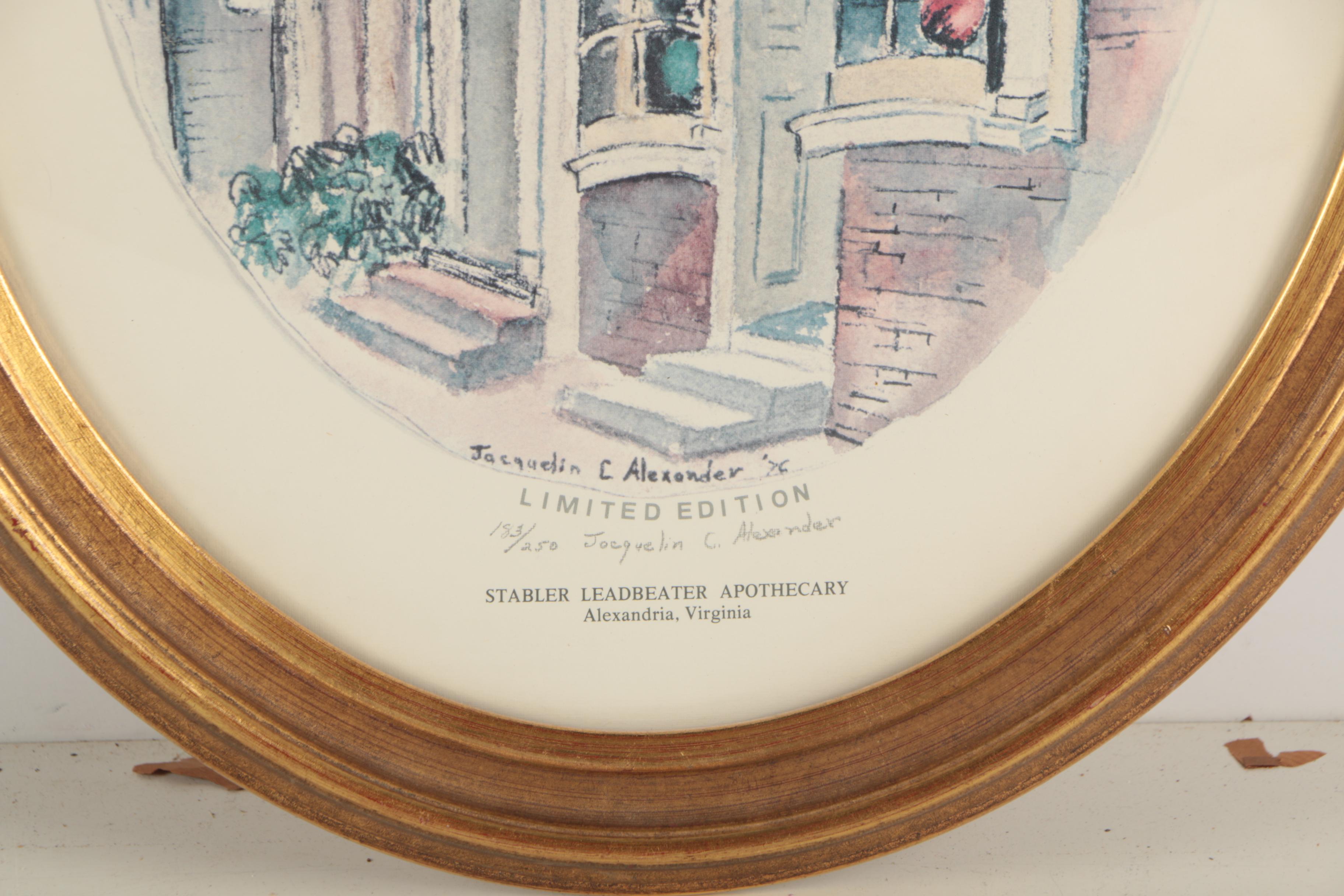 Jacquelin C. Alexander Limited Edition Offset Lithographic Print