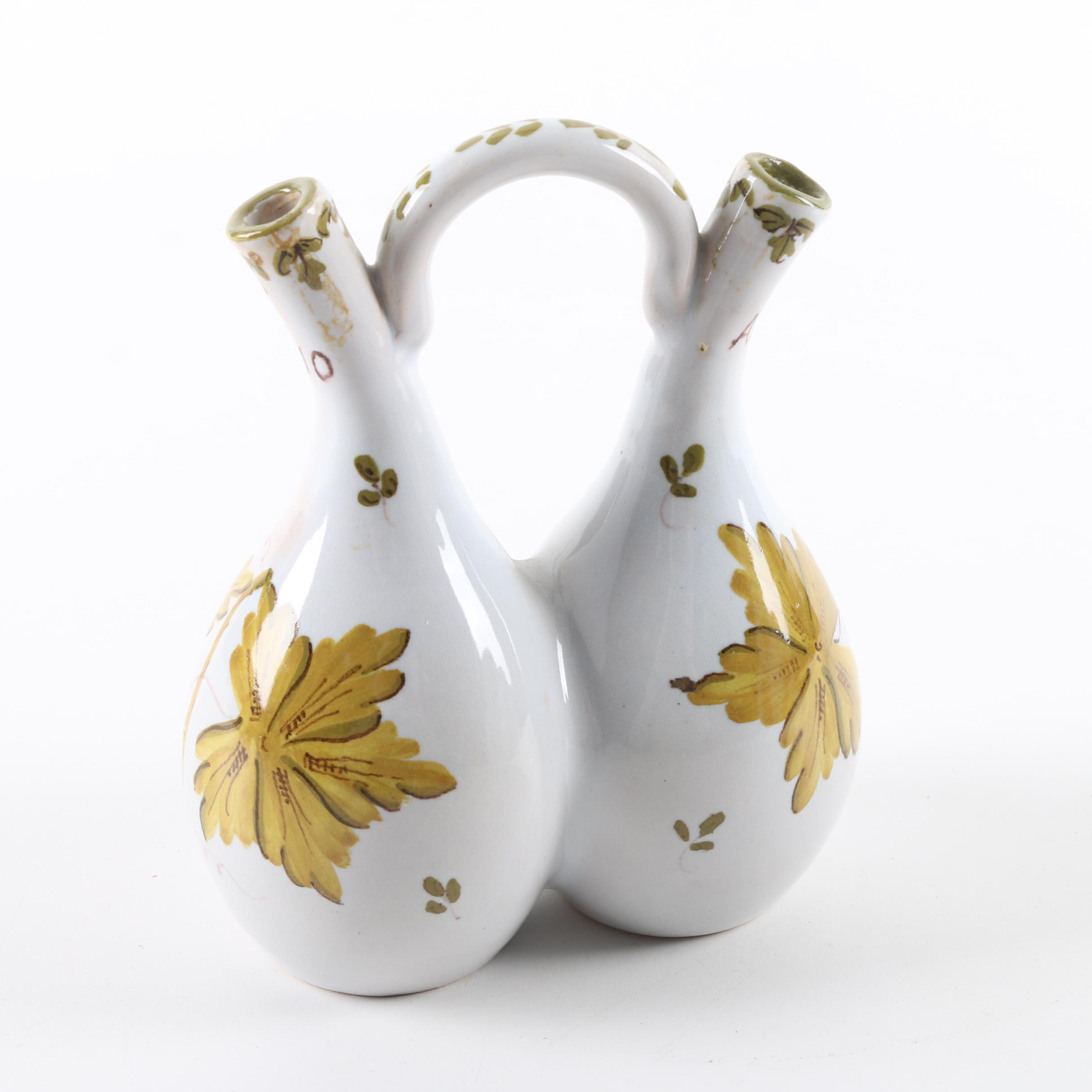 Vintage Hand Painted Maiolica Italian Tableware