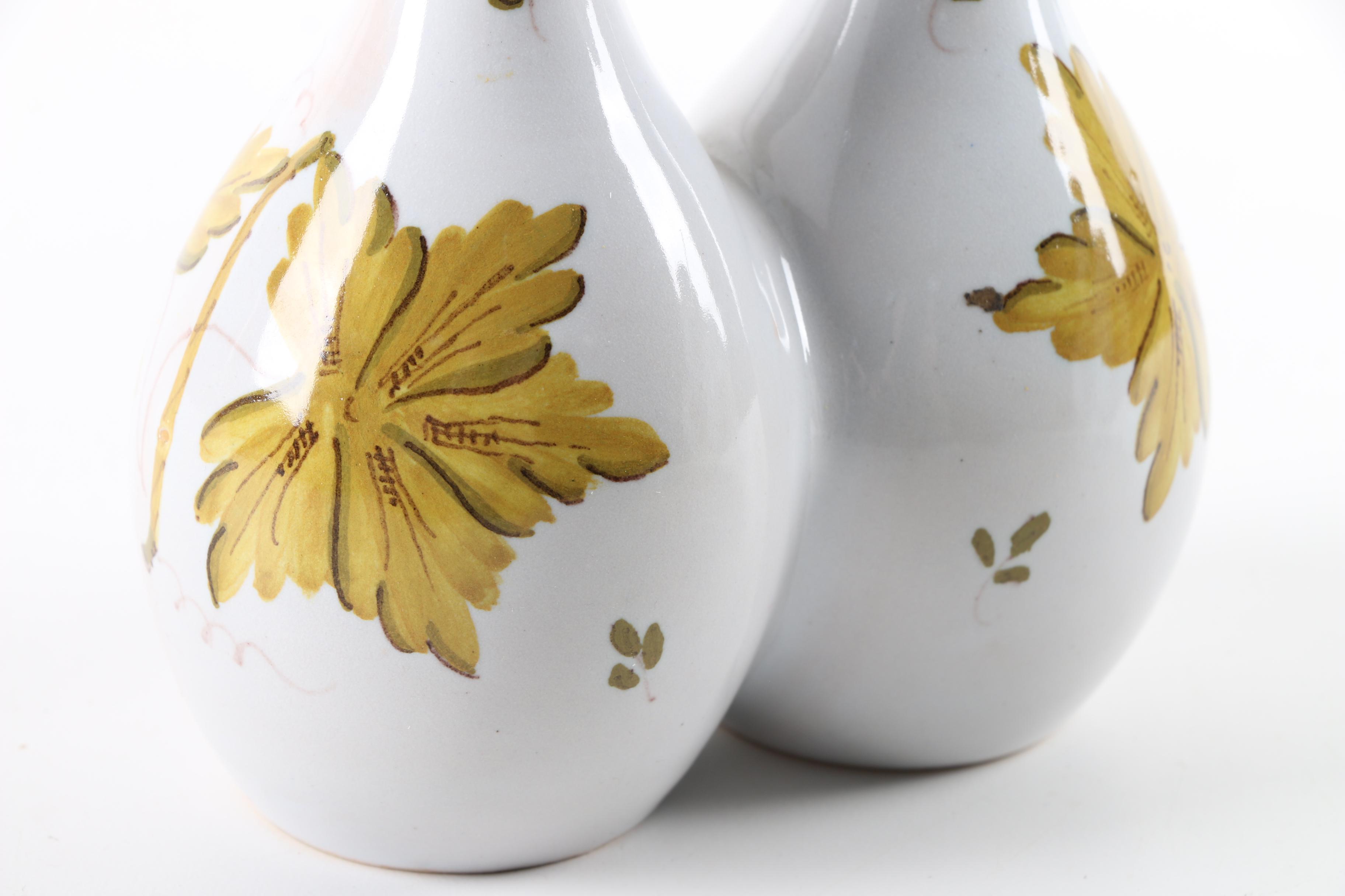 Vintage Hand Painted Maiolica Italian Tableware