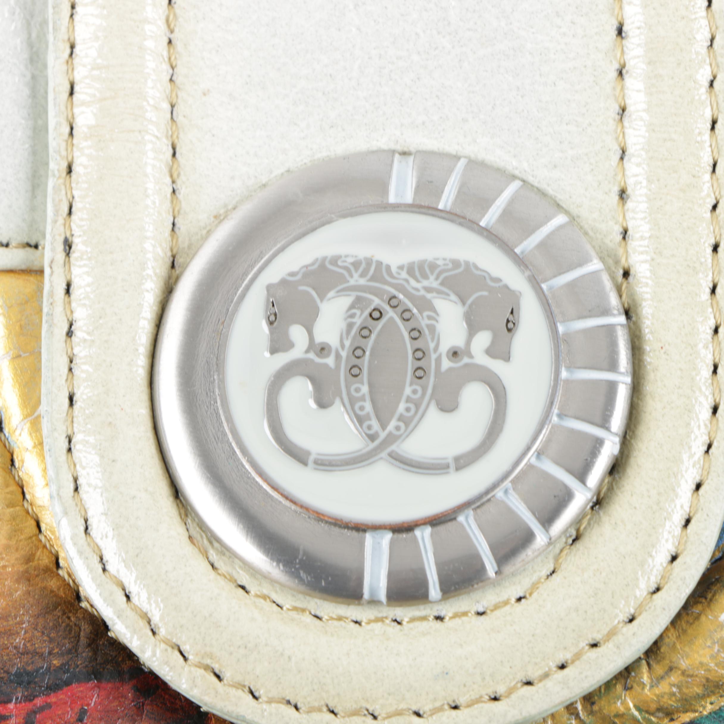 Sharif New York Painted Ocean Scene Leather Bag