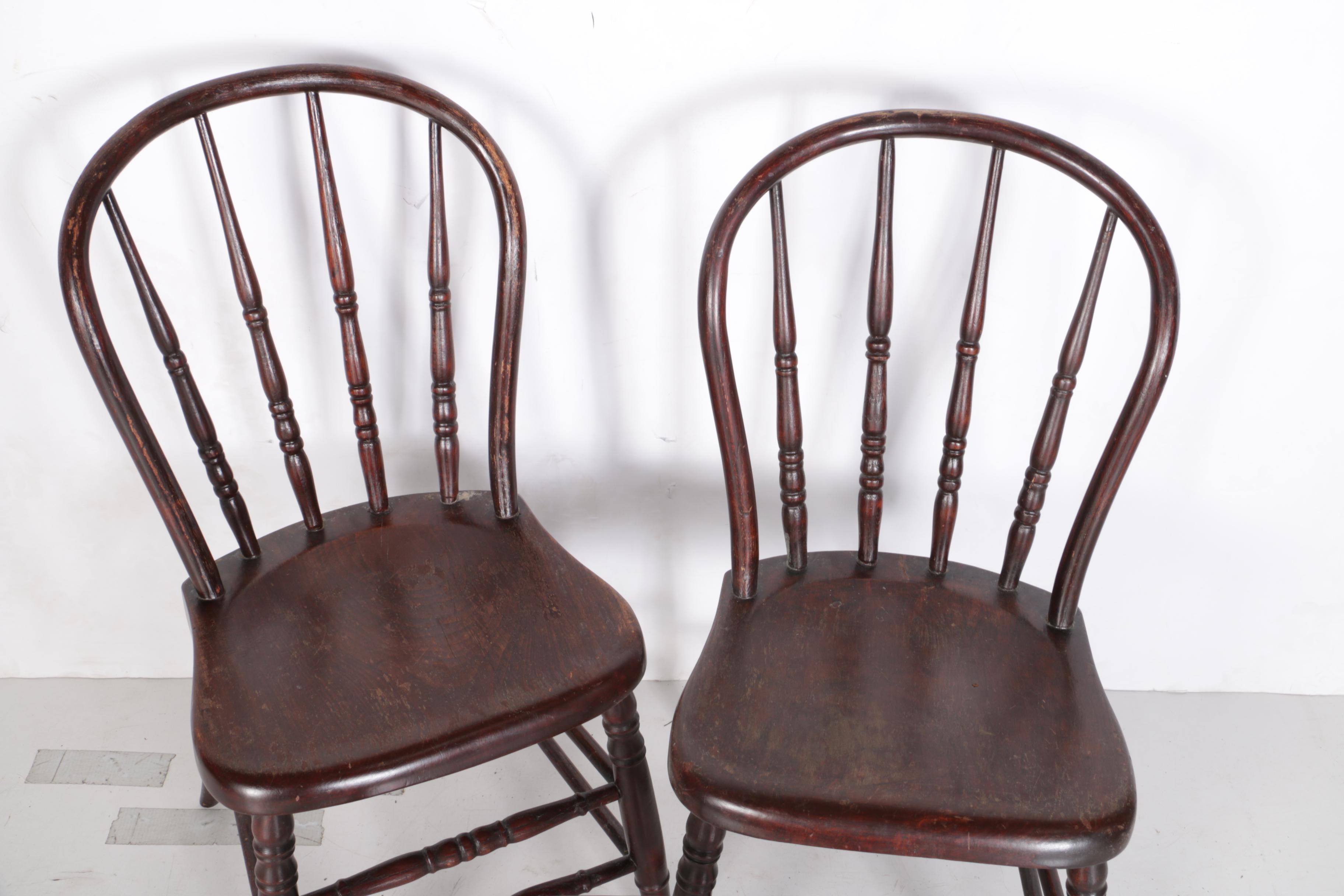 Set of Three Vintage Windsor Side Chairs