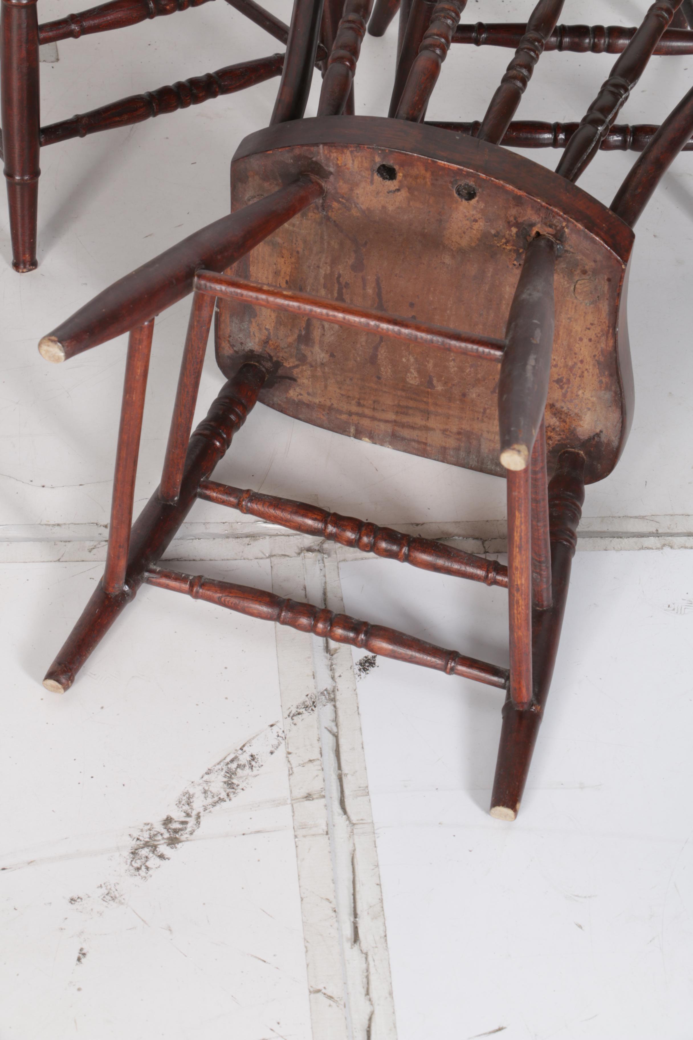 Set of Three Vintage Windsor Side Chairs