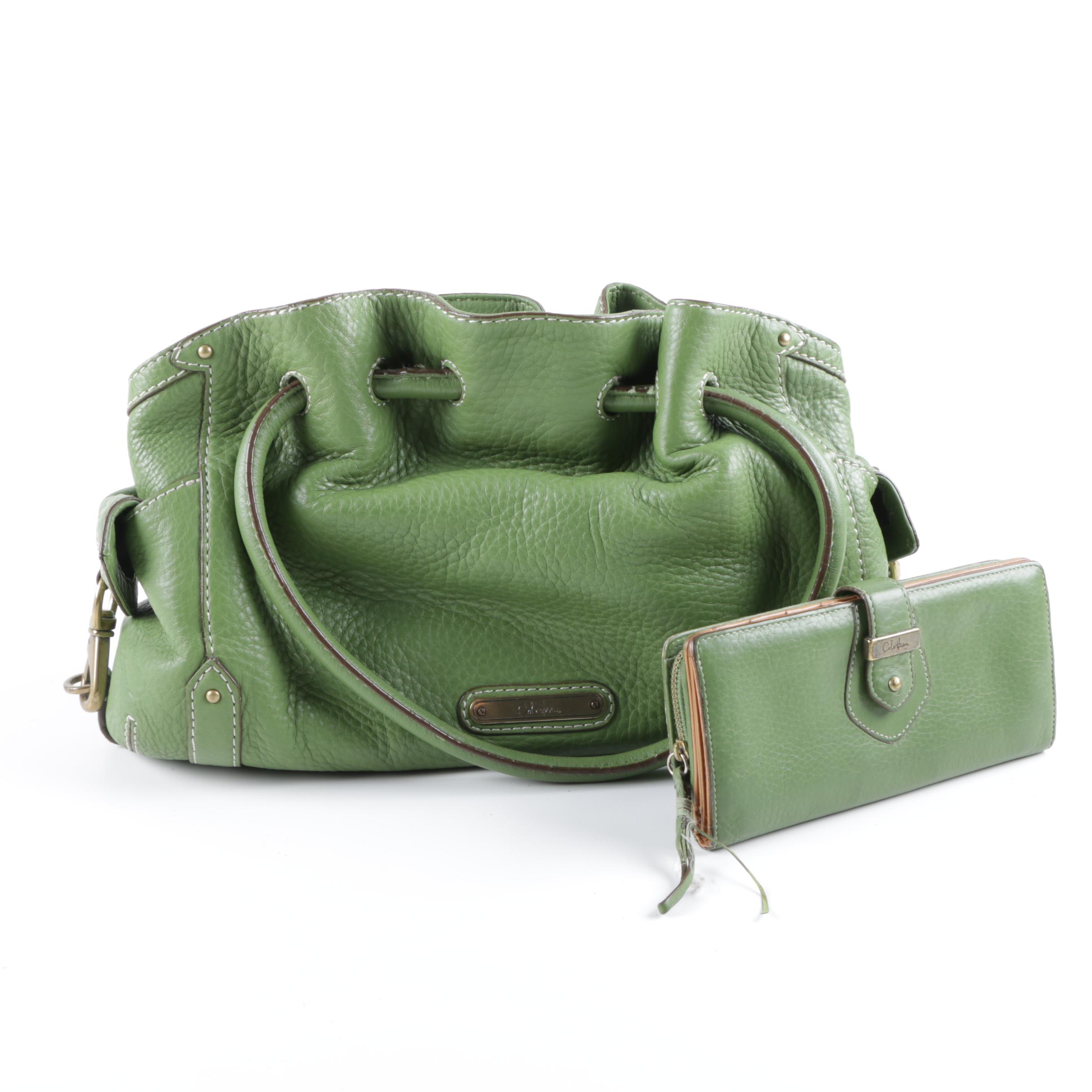 Cole Haan Green Handbag and Wallet
