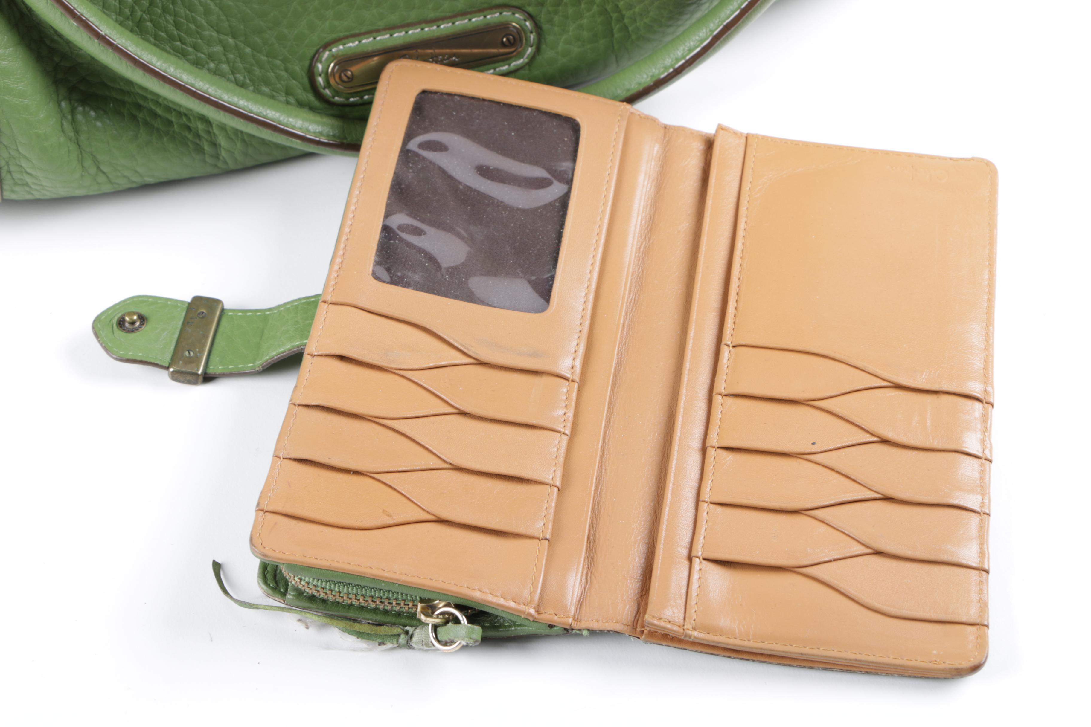 Cole Haan Green Handbag and Wallet