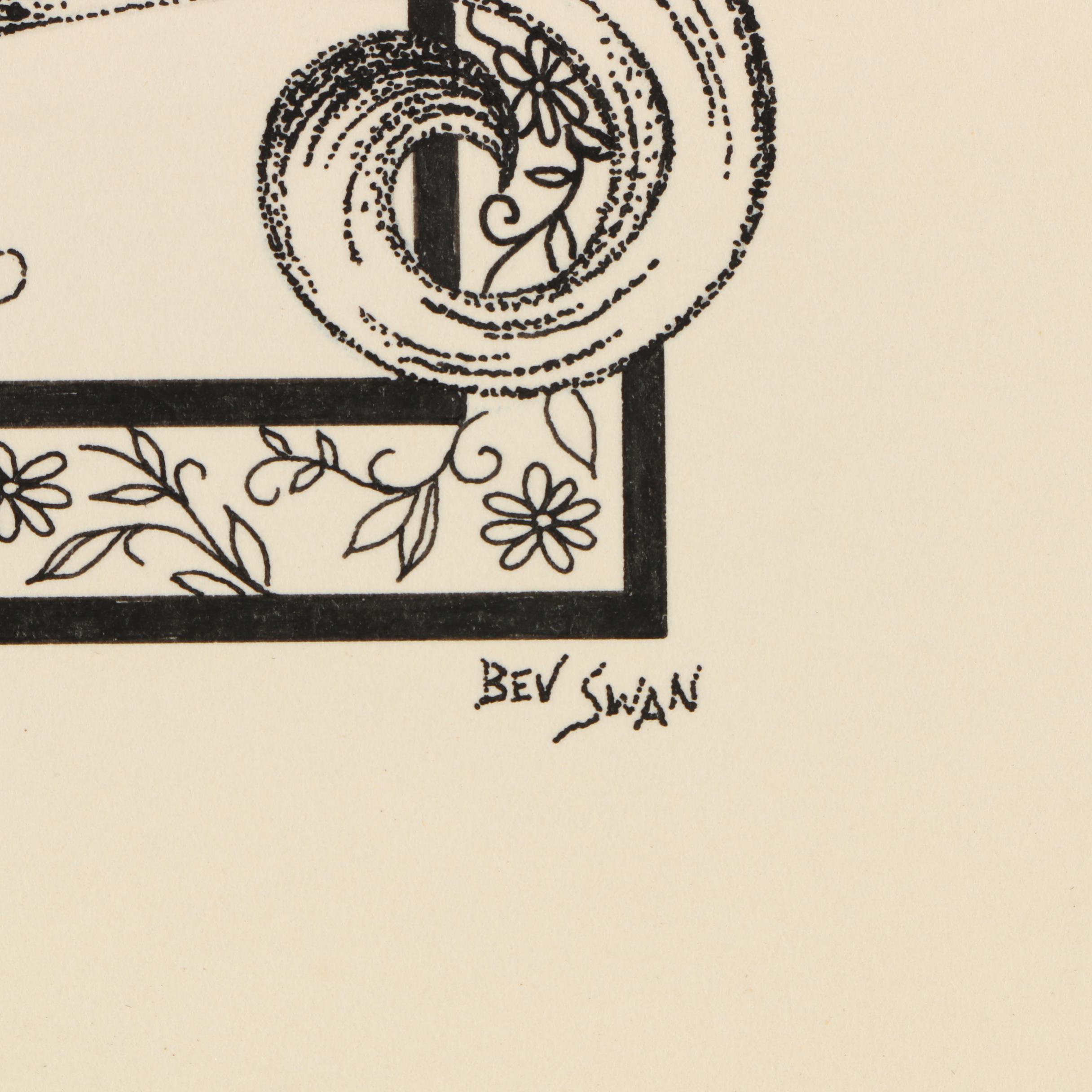 Bev Swan Ink Drawing