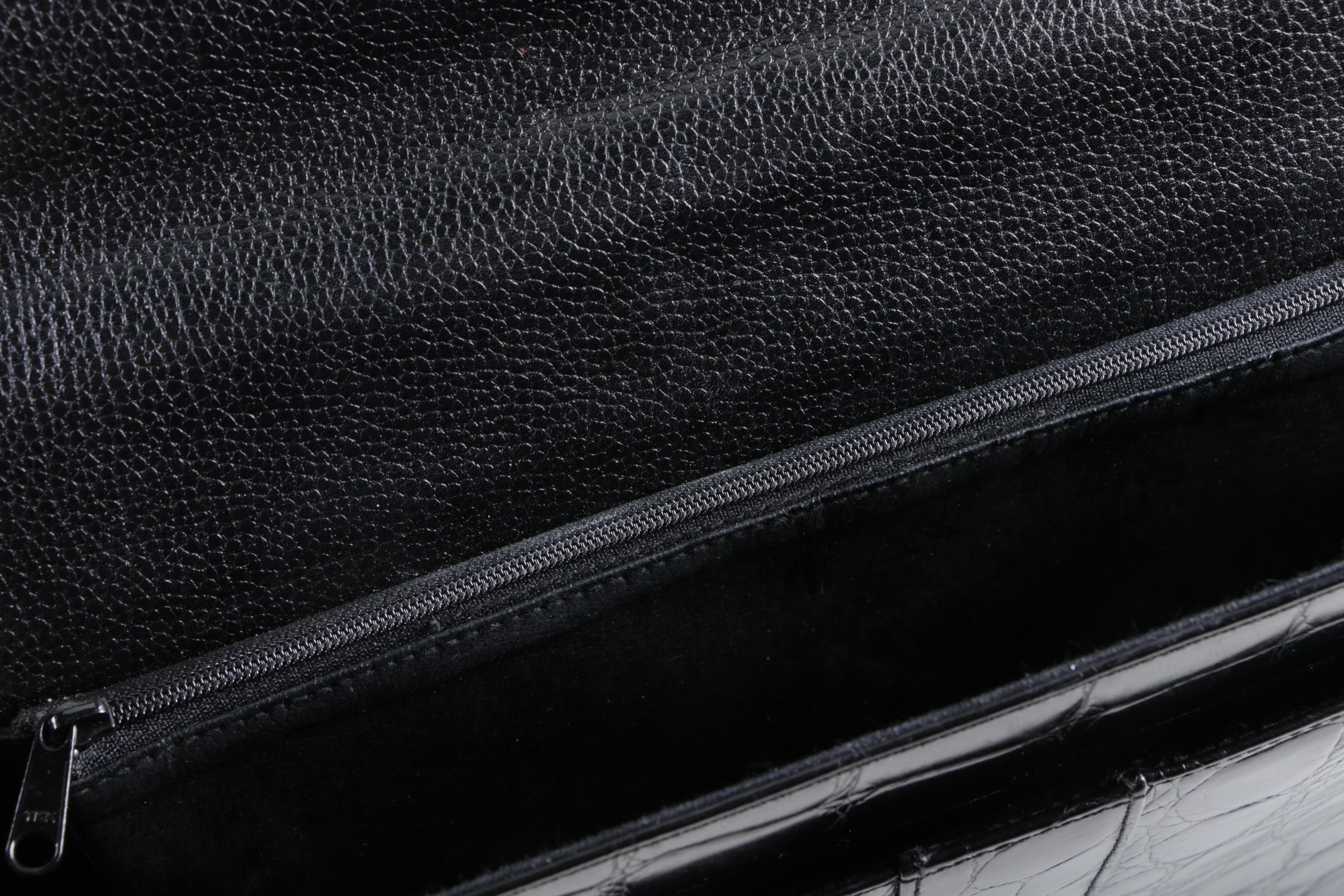 Embossed Leather Briefcase