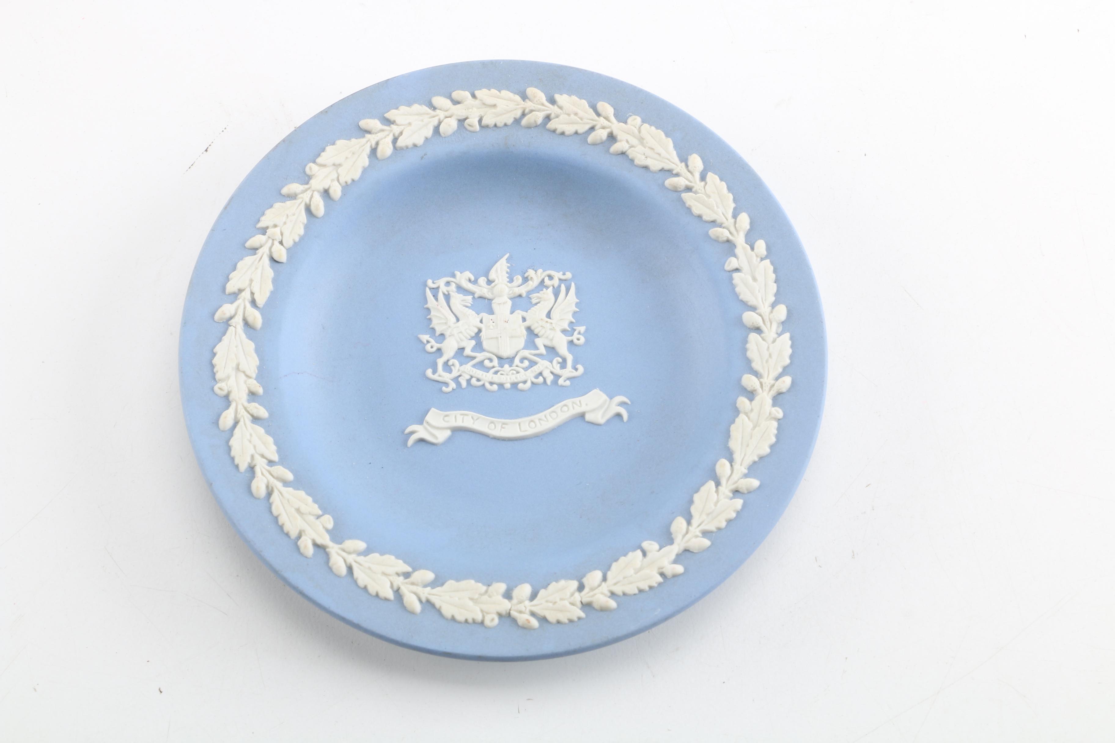 Wedgwood Jasperware Plate, Fire-King "Peach Laurel Lustre" Creamer and More