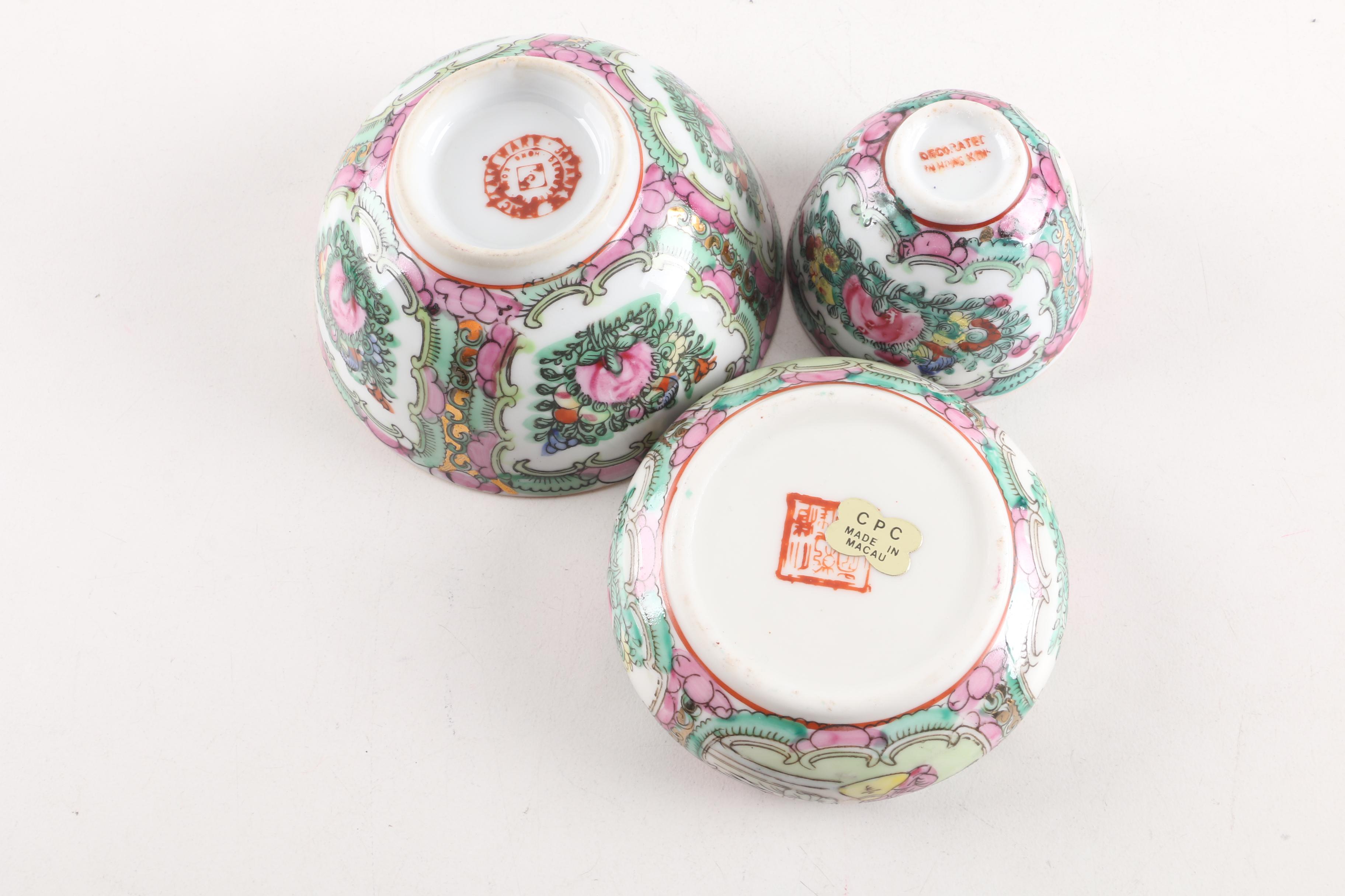 Chinese Rose Medallion Porcelain Dinnerware