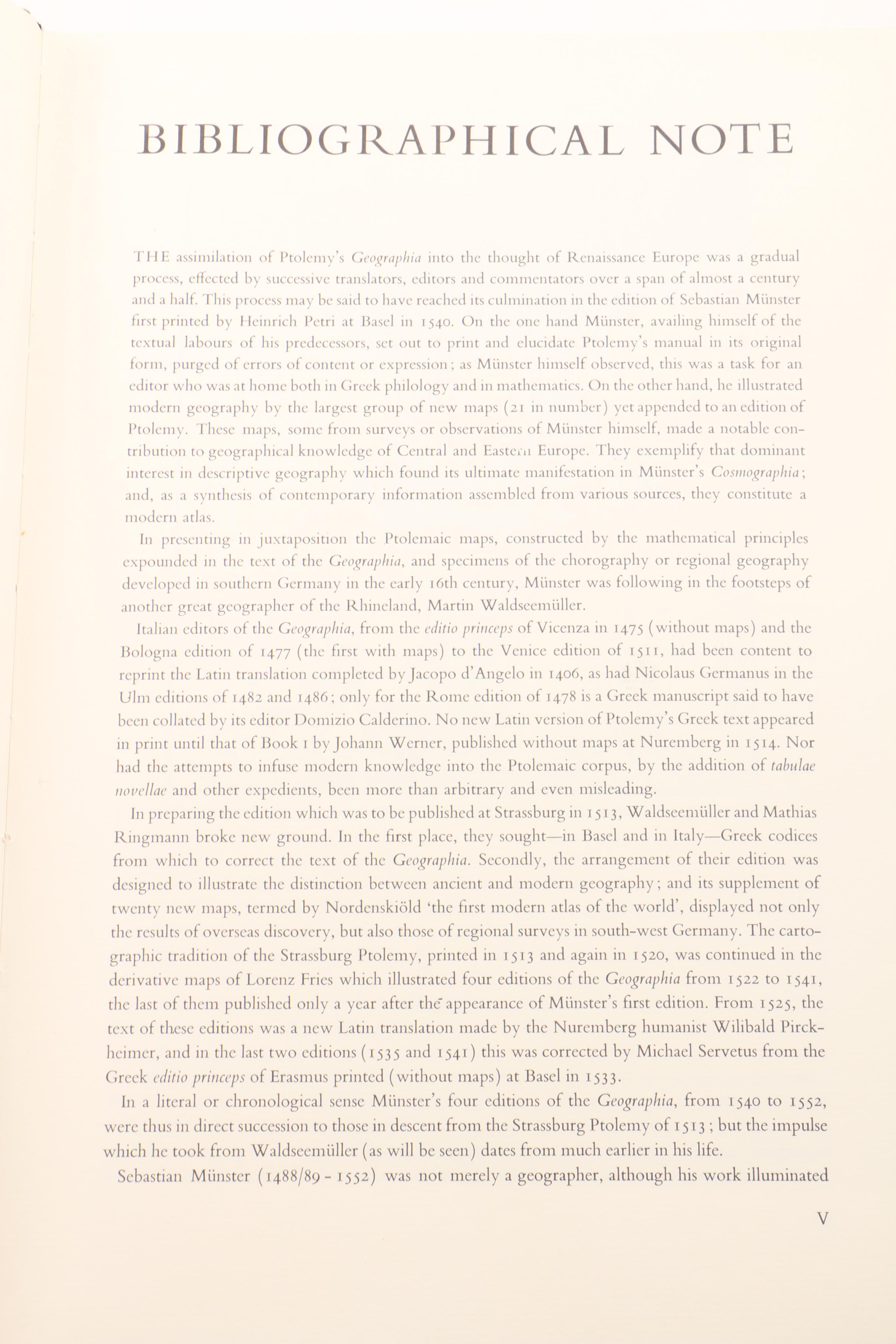 Facsimile Edition of "Geographia Basle 1540"