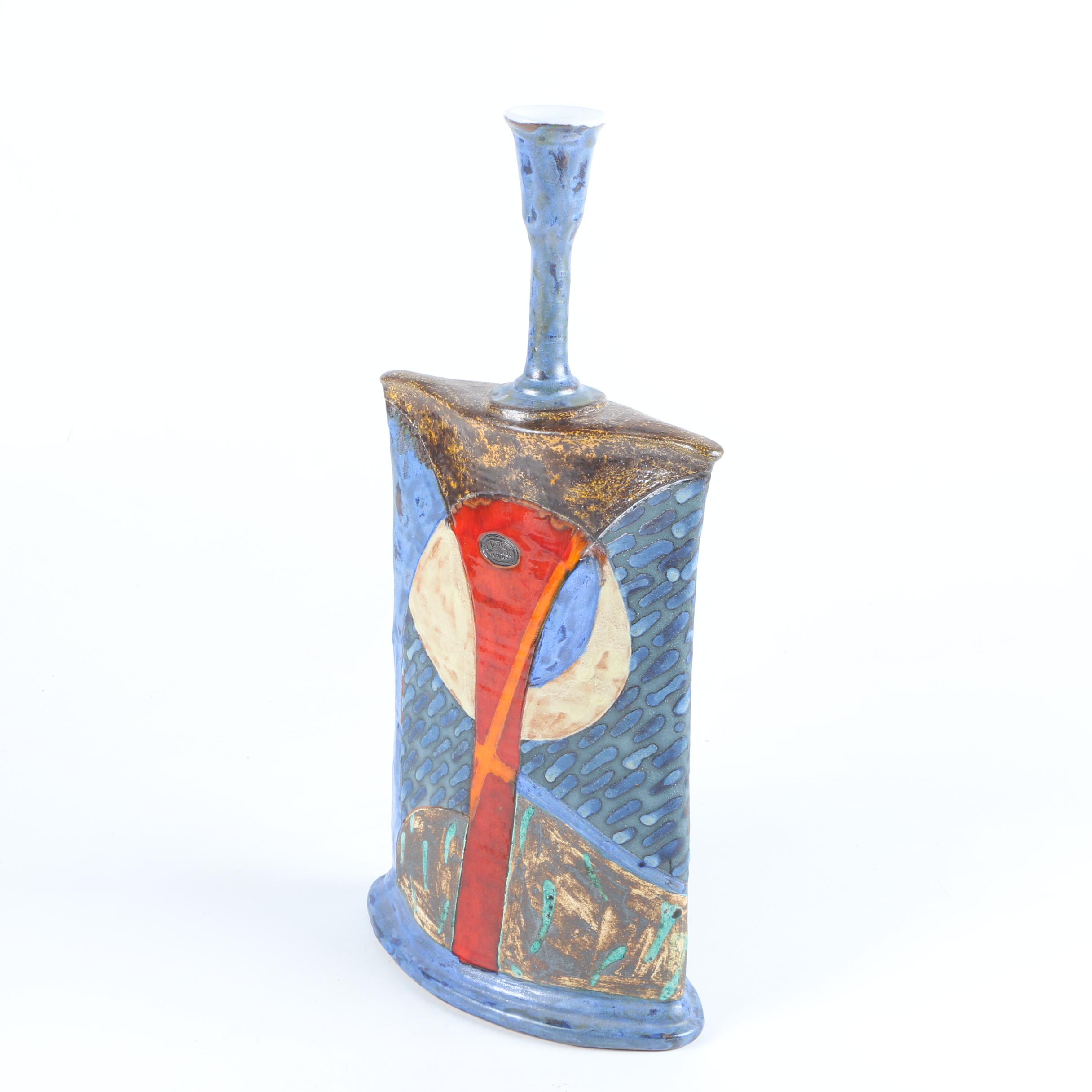 Bulgarian Terracotta Danko Handbuilt Vase