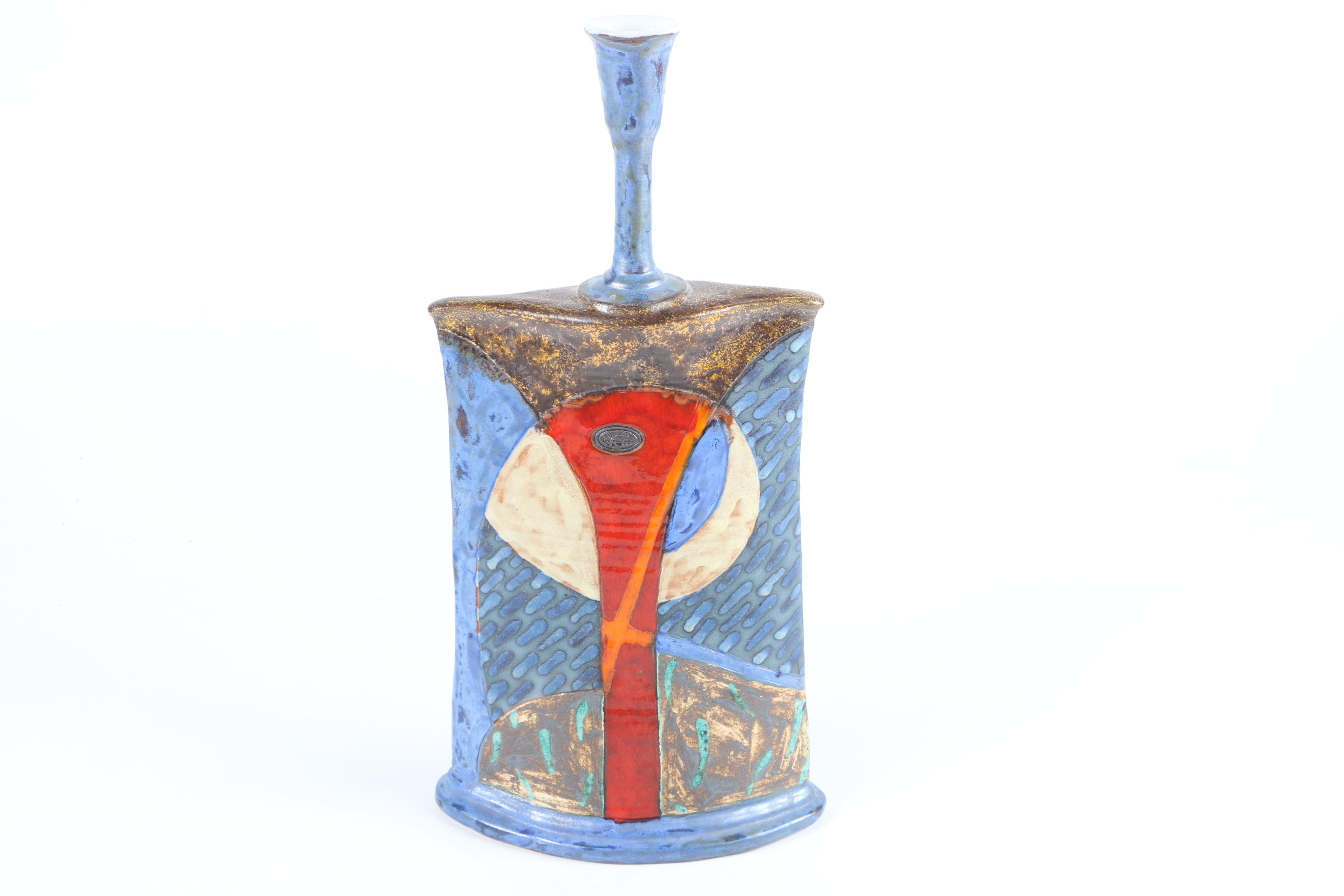 Bulgarian Terracotta Danko Handbuilt Vase