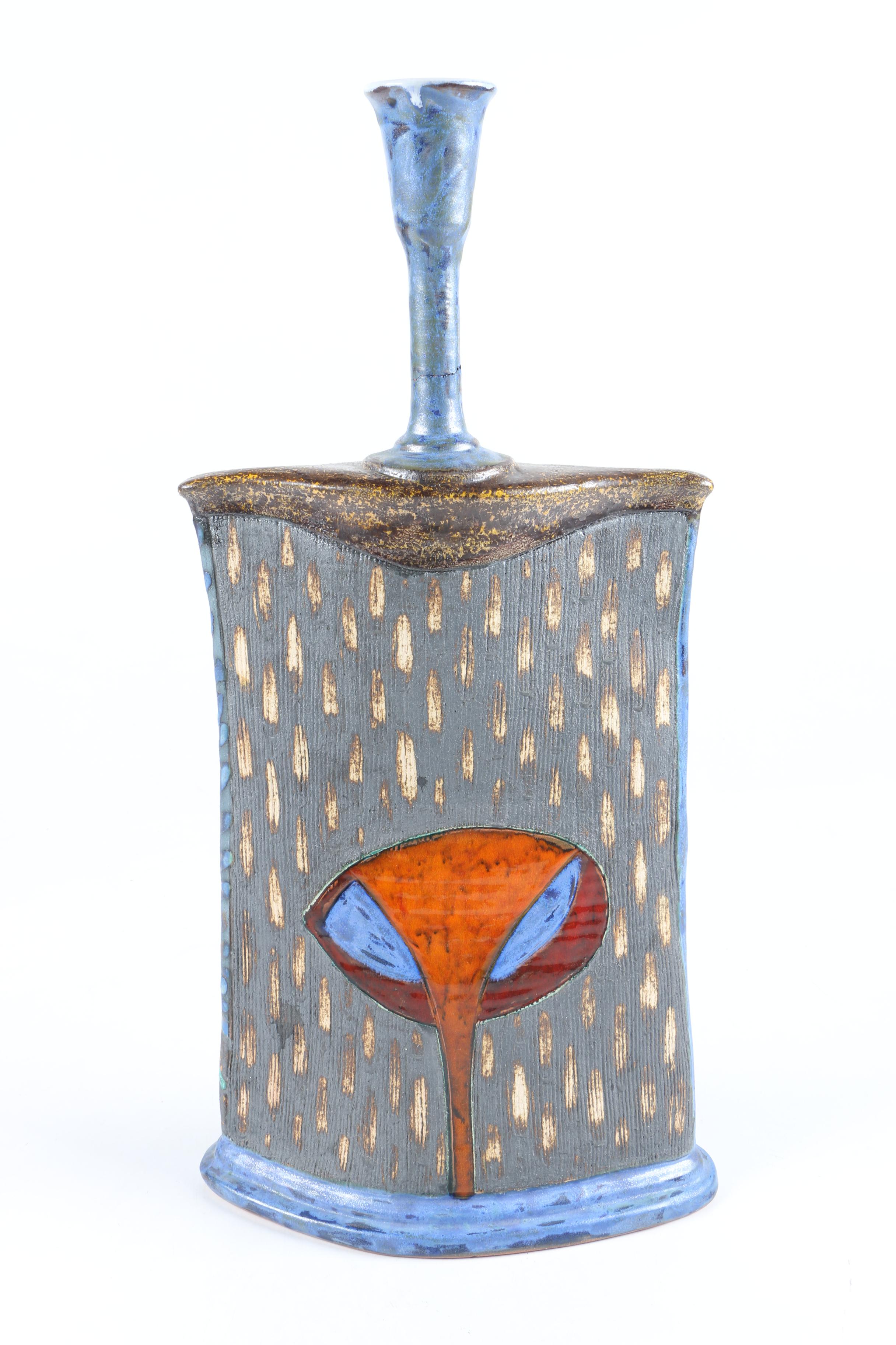 Bulgarian Terracotta Danko Handbuilt Vase