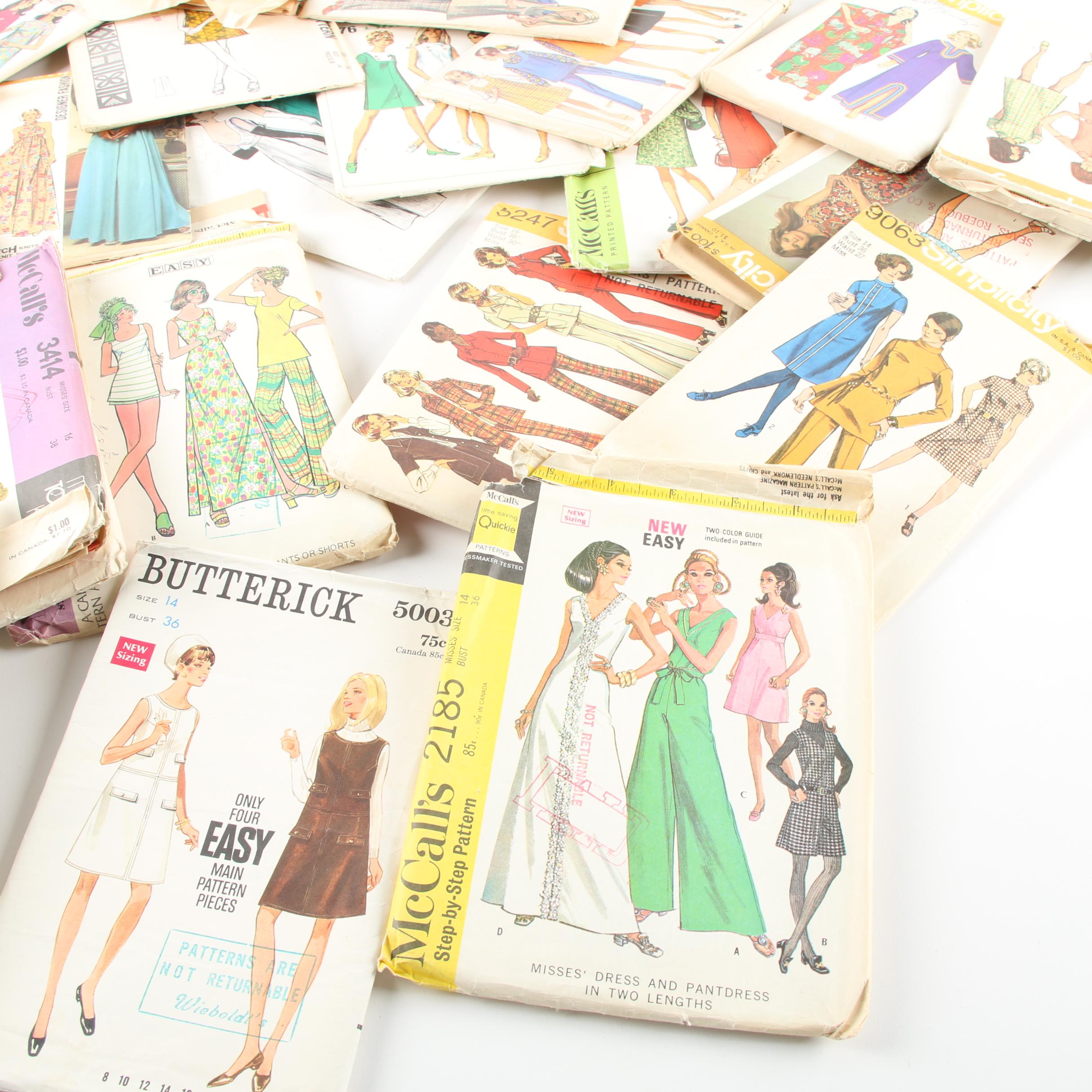 Vintage Simplicity, Butterick, and McCall's Sewing Patterns