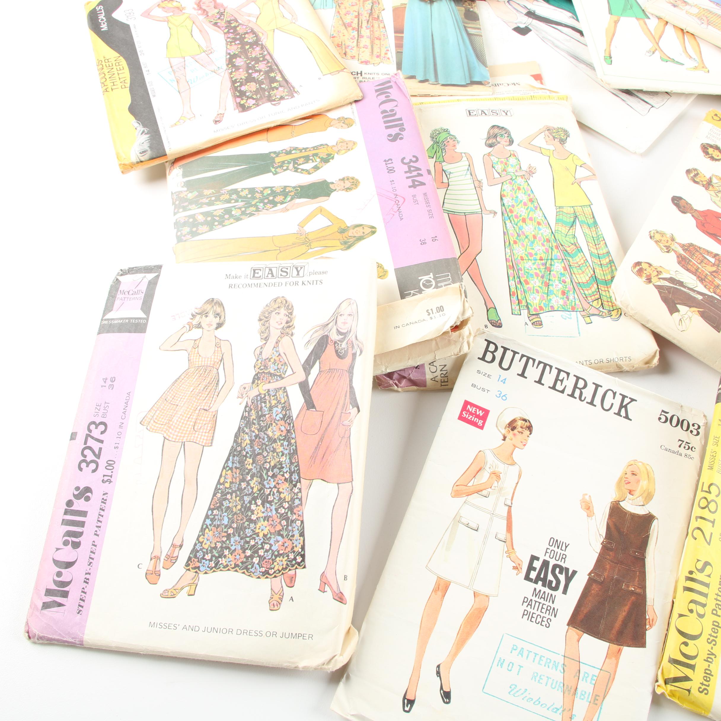 Vintage Simplicity, Butterick, and McCall's Sewing Patterns